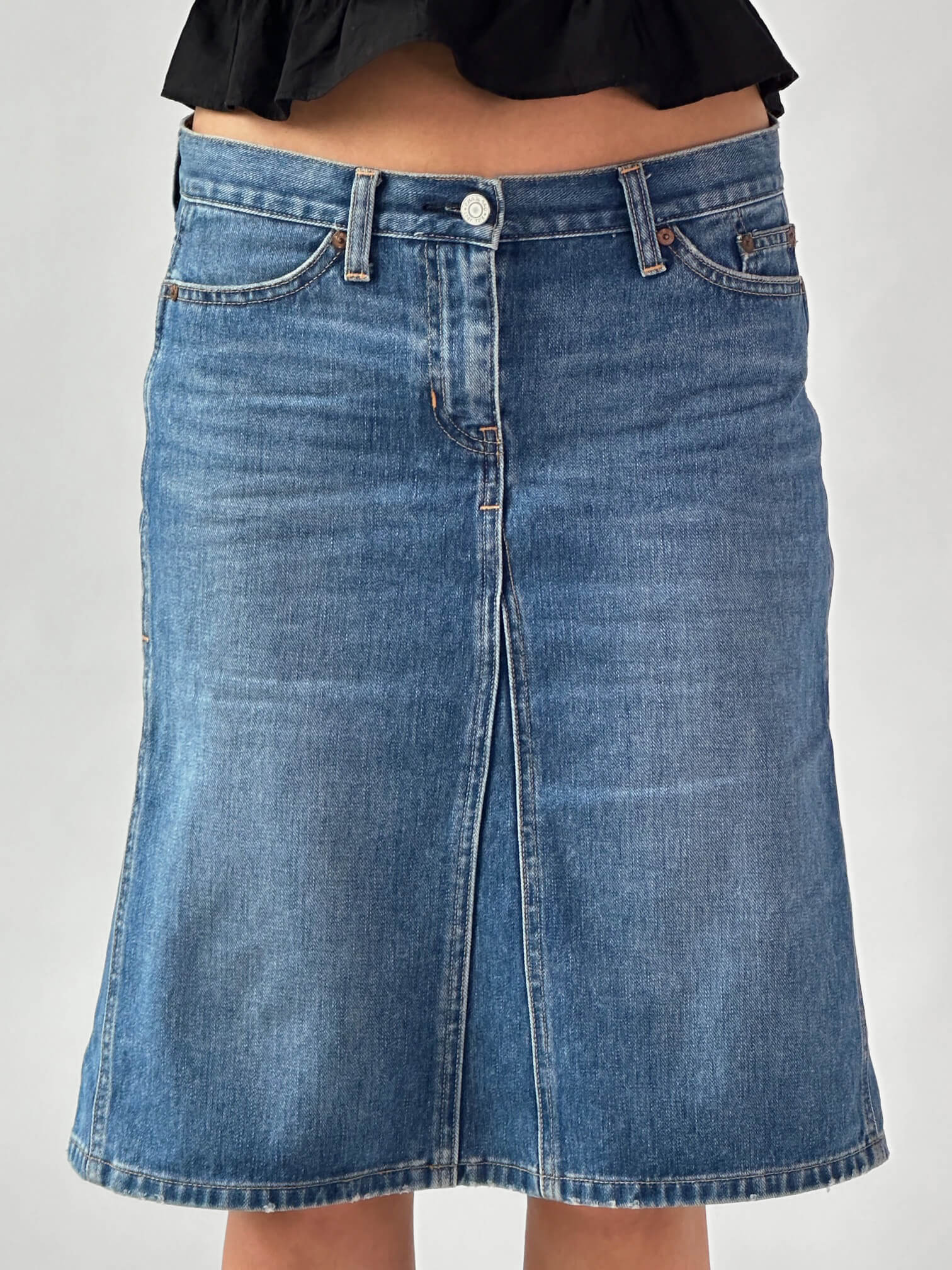 Denim midi skirt gap best sale