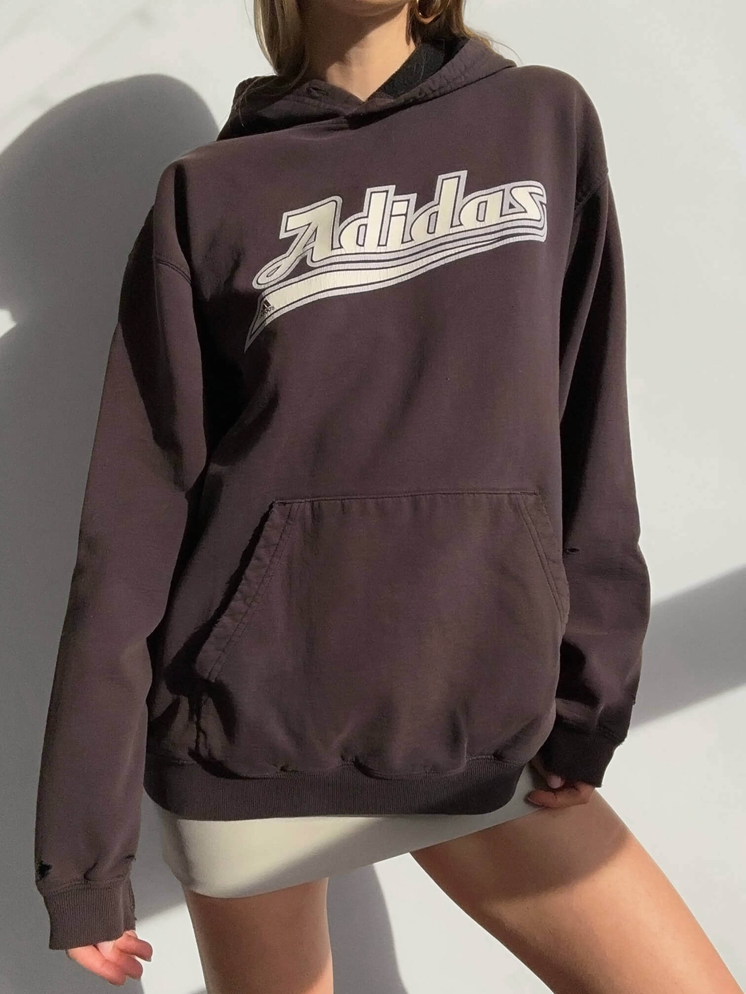 Vintage 2003 ADIDAS Faded & Distressed Hoodie | L/XL