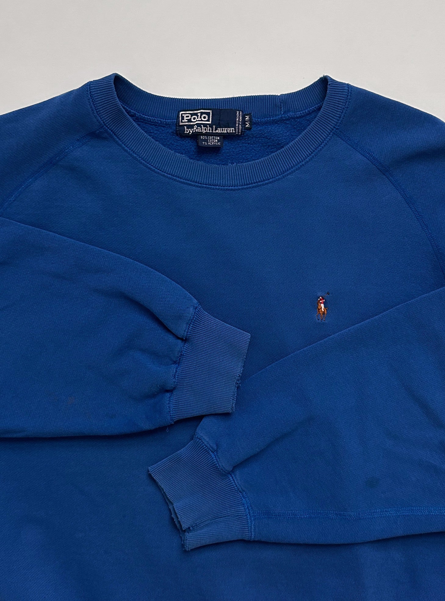 Vintage POLO RALPH LAUREN Distressed Embroidered Sweatshirt | M/L