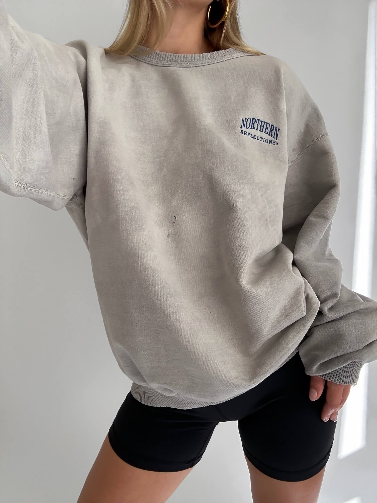 Vintage 90s Northern Reflections Embroidered Distressed Sweatshirt | L/XL