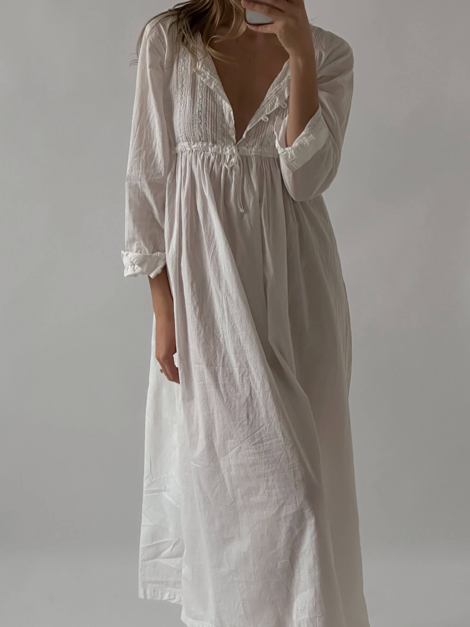 Vintage Cotton House Dress | M