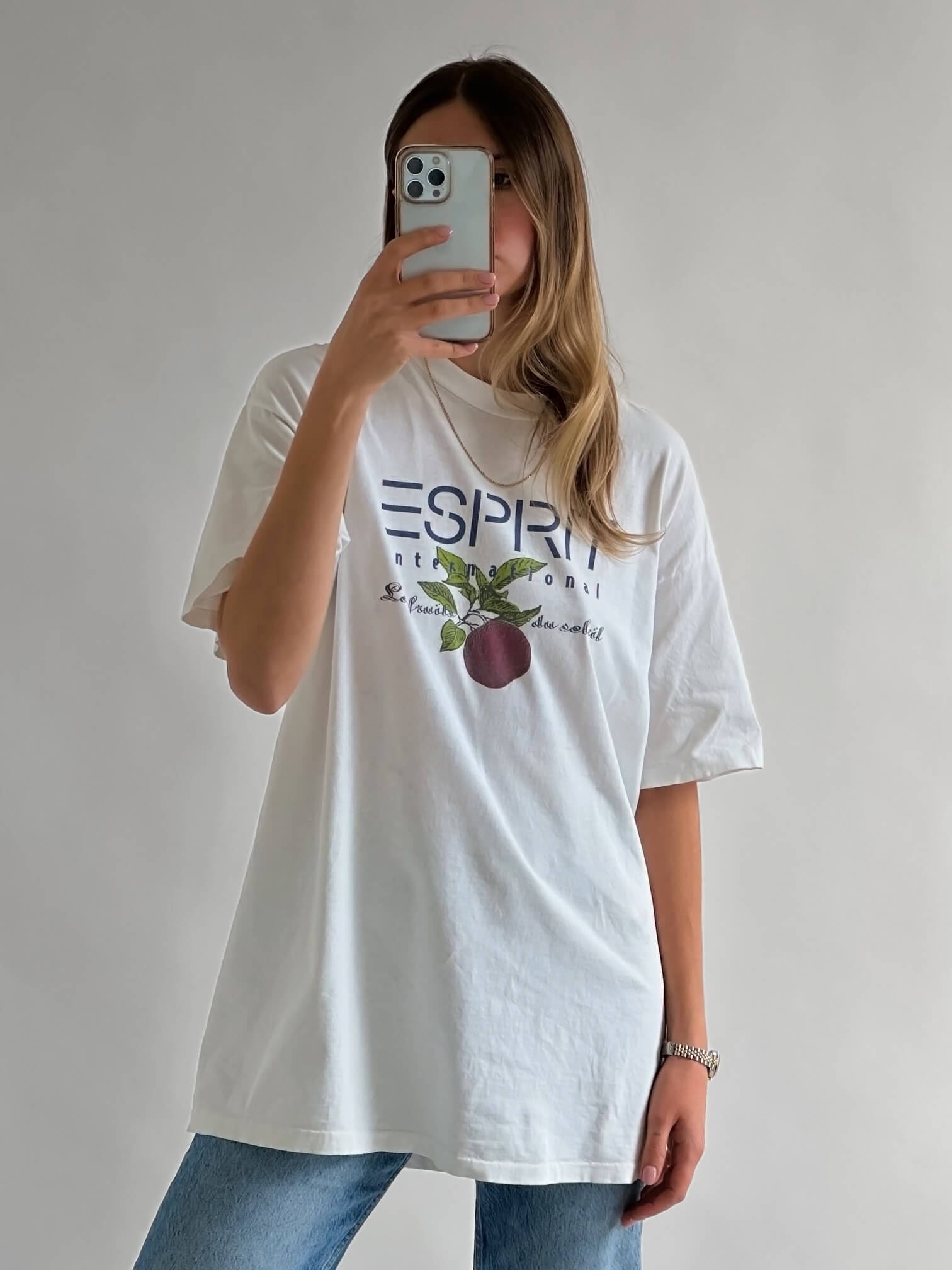 Vintage ESPRIT INTERNATIONAL "Les Fruits du Soleil" Tee | XL