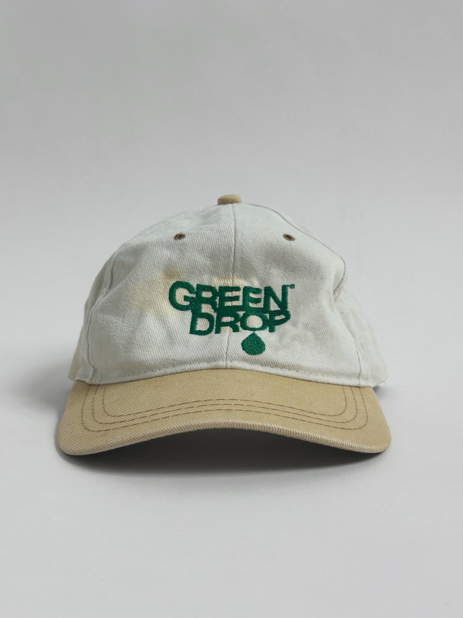 Vintage Green Drop Embroidered Strap Back Hat | O/S