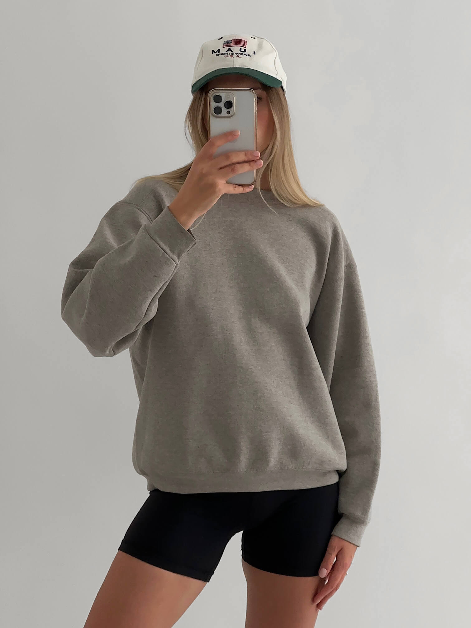 Vintage Wilson Grey Blank Sweatshirt | S/M