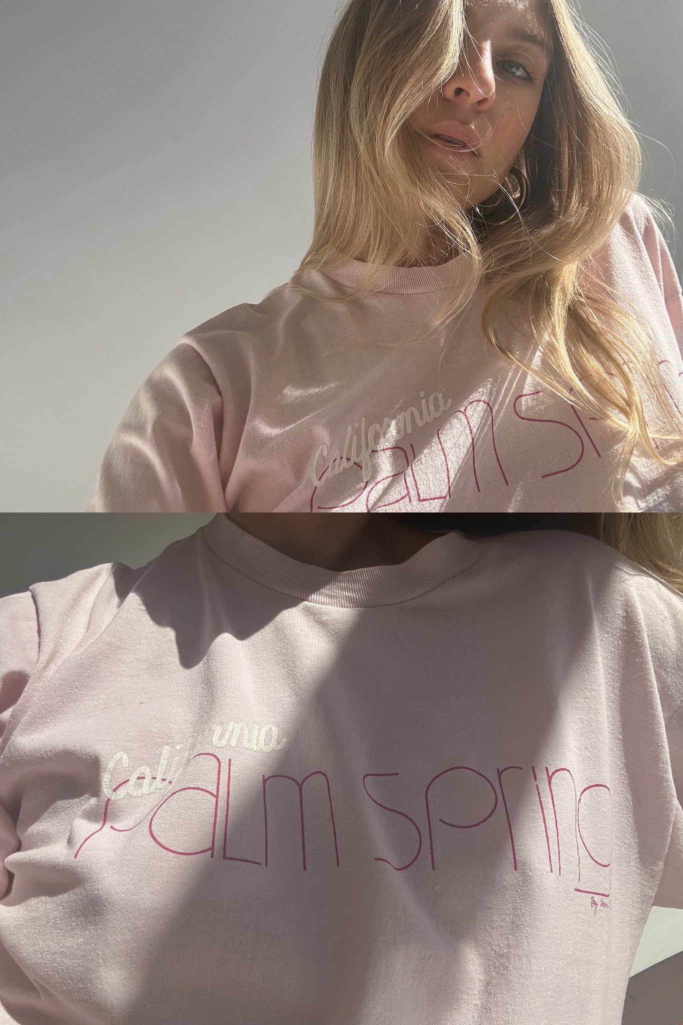 Vintage Palm Springs Pink Tee | L