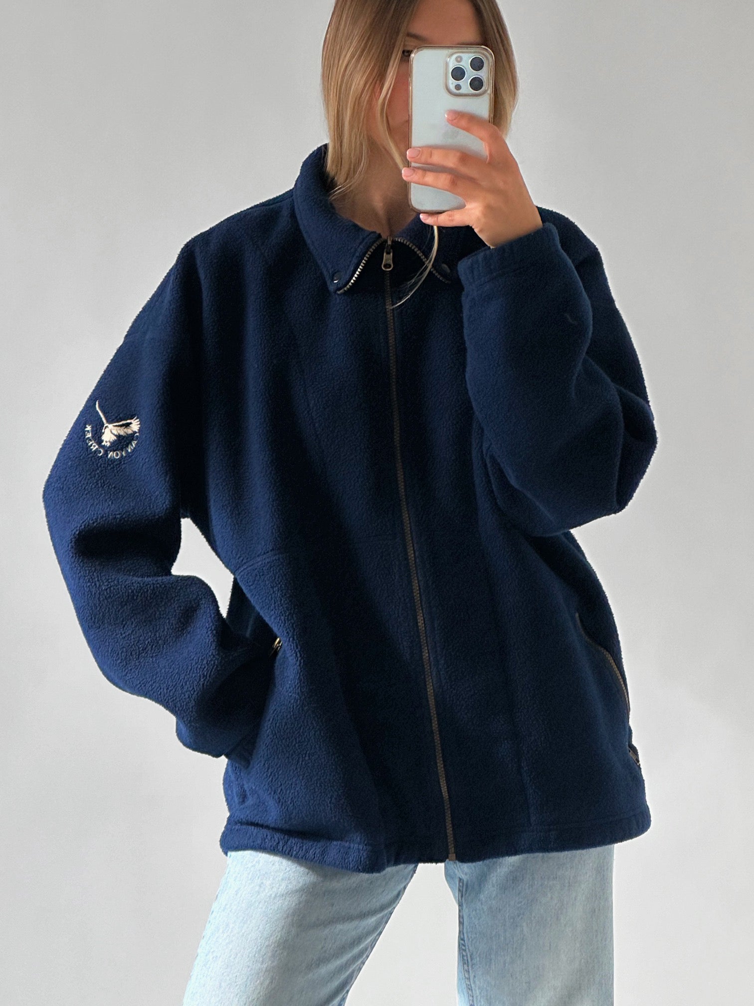 Vintage Canyon Creek Navy Fleece | XL