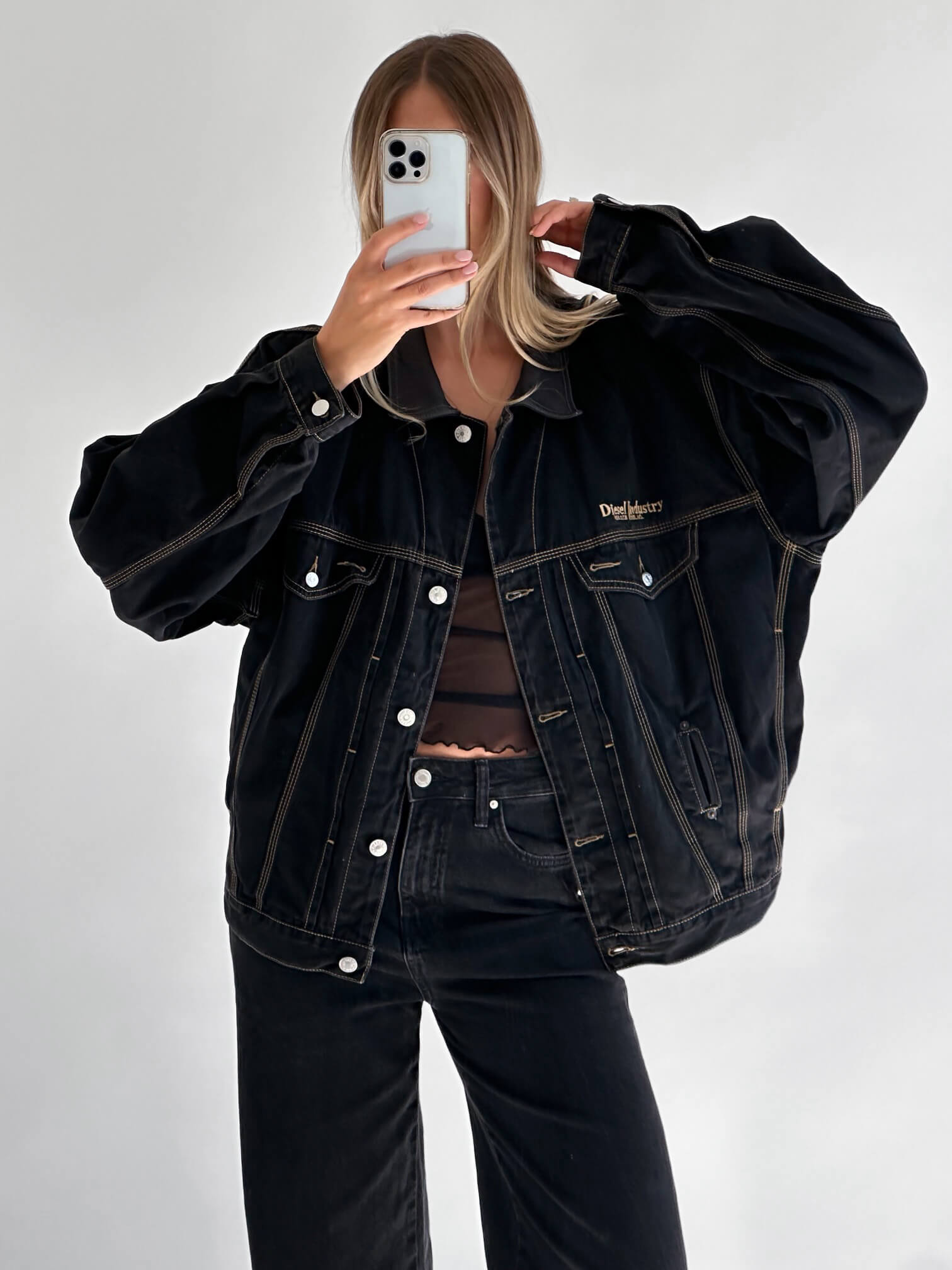 Vintage DIESEL Embroidered Denim Jacket | XS-XL