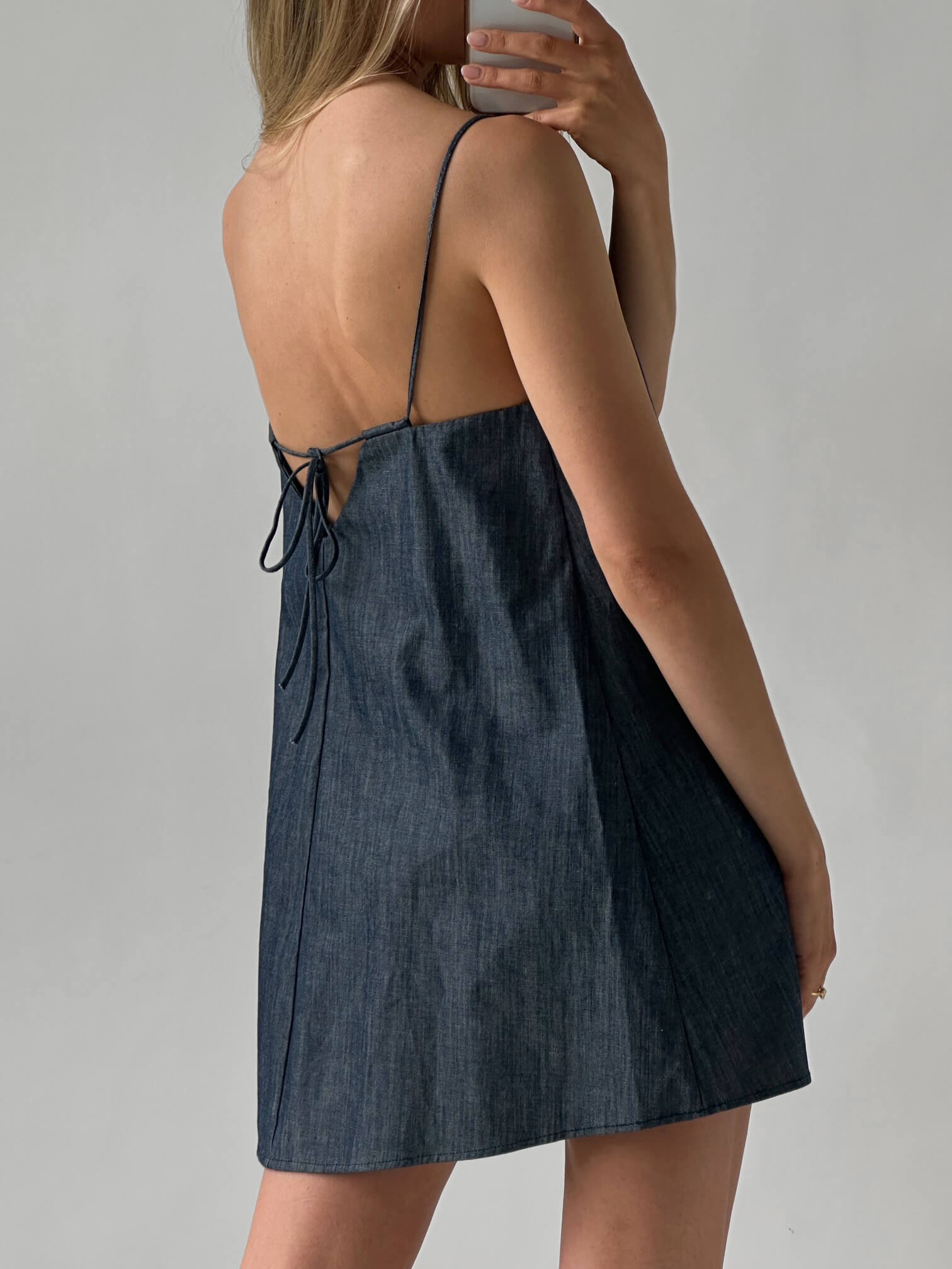 Denim Shift Dress | S/M