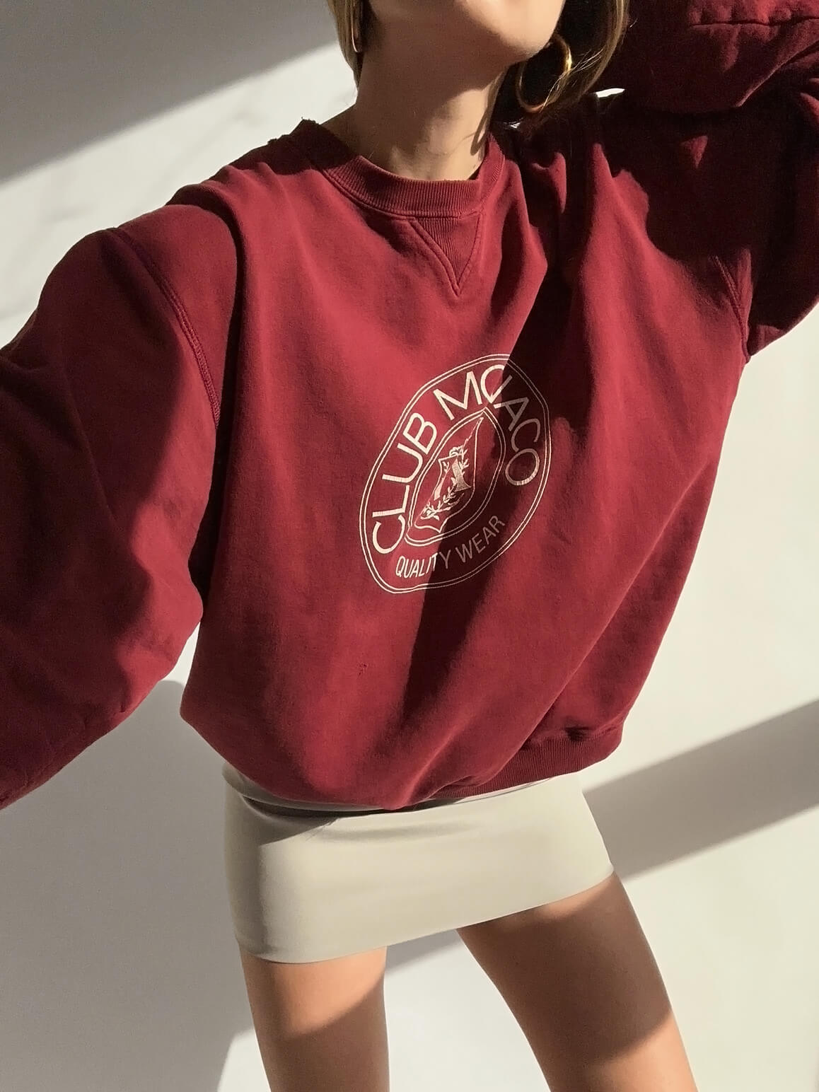 Vintage 90s CLUB MONACO Distressed Sweatshirt | L