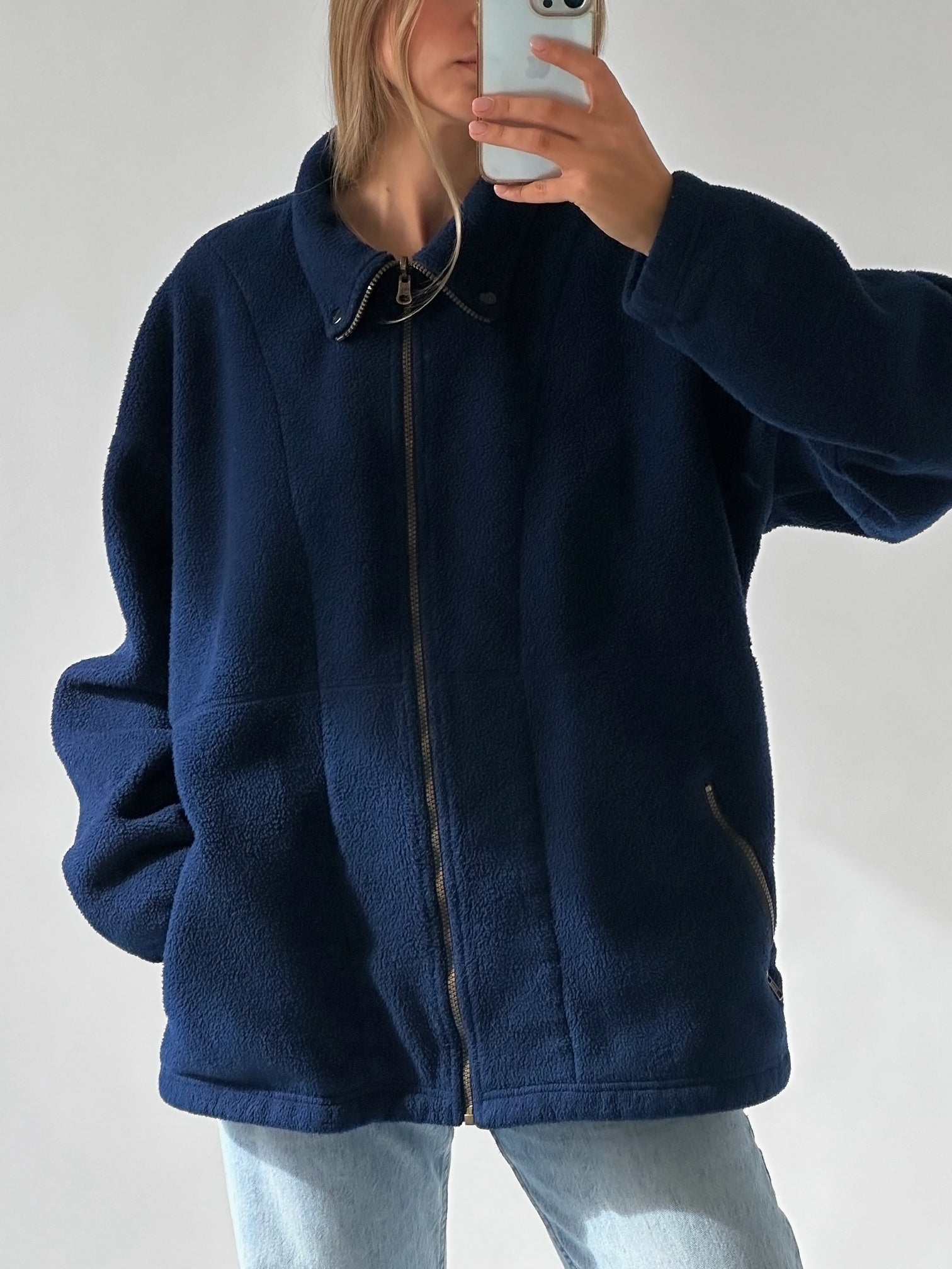 Vintage Canyon Creek Navy Fleece | XL