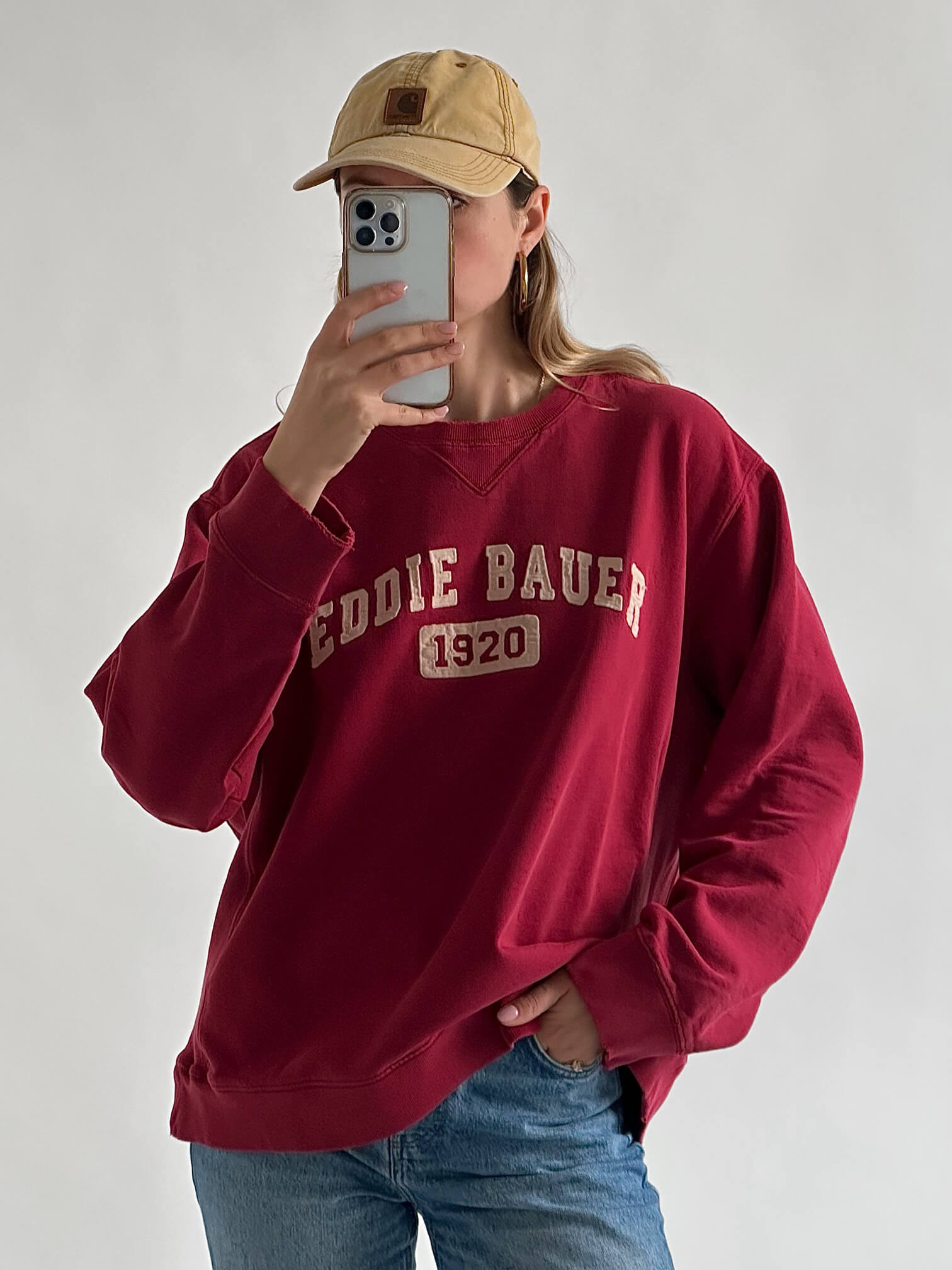 Vintage EDDIE BAUER Distressed Sweatshirt | L