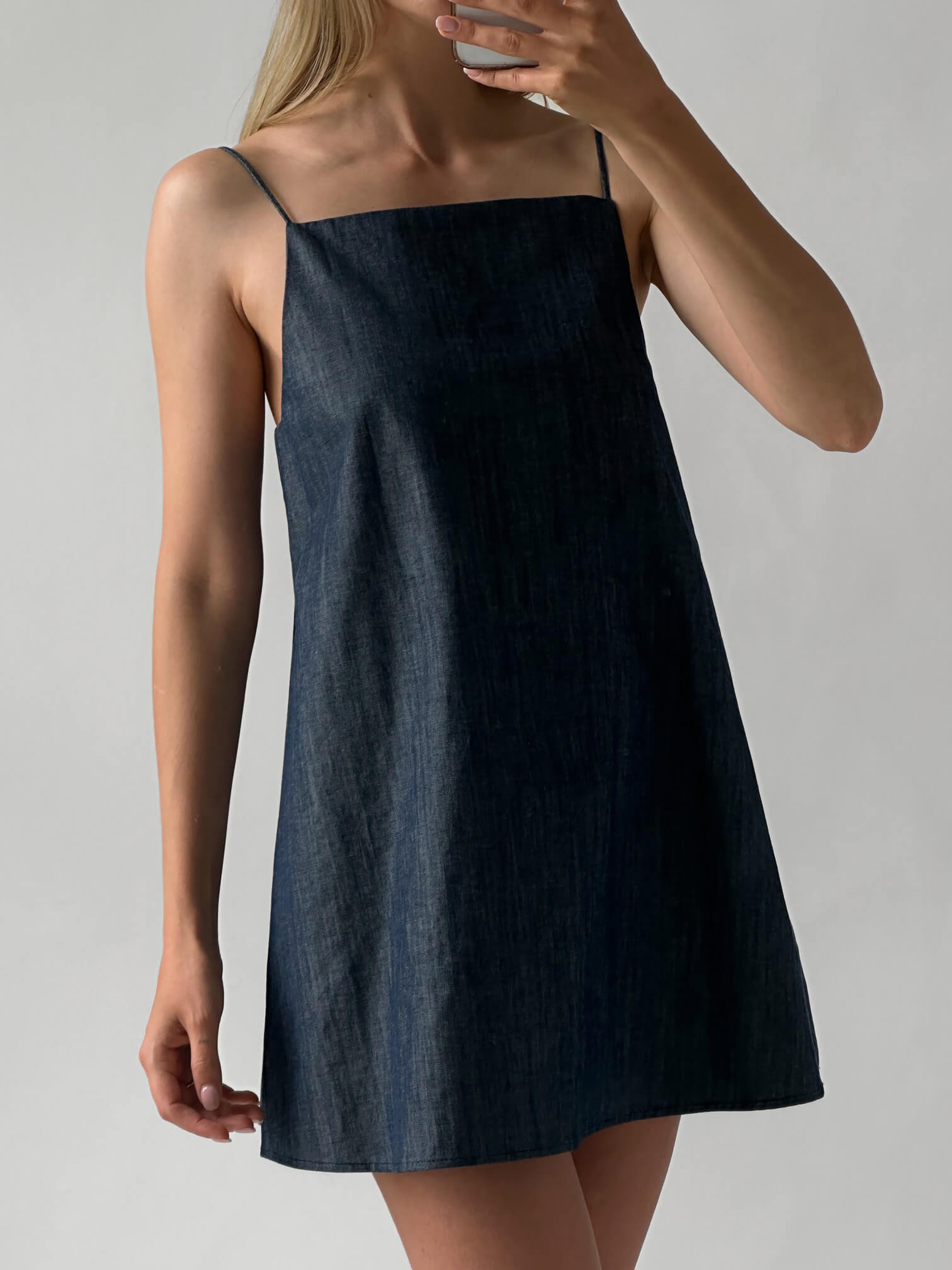 Denim Shift Dress | S/M