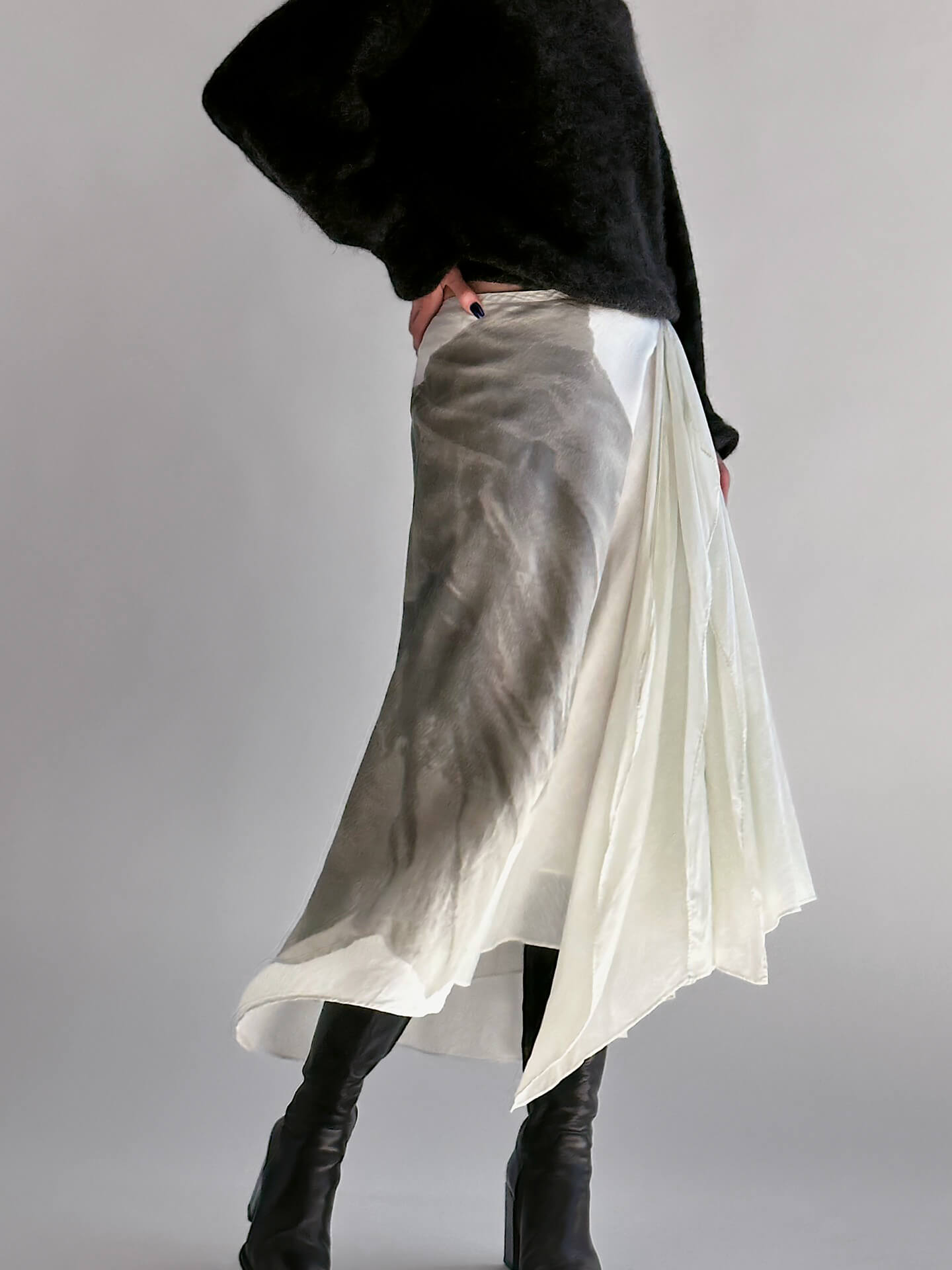 Vintage Watercolour Handkerchief Skirt | S/M