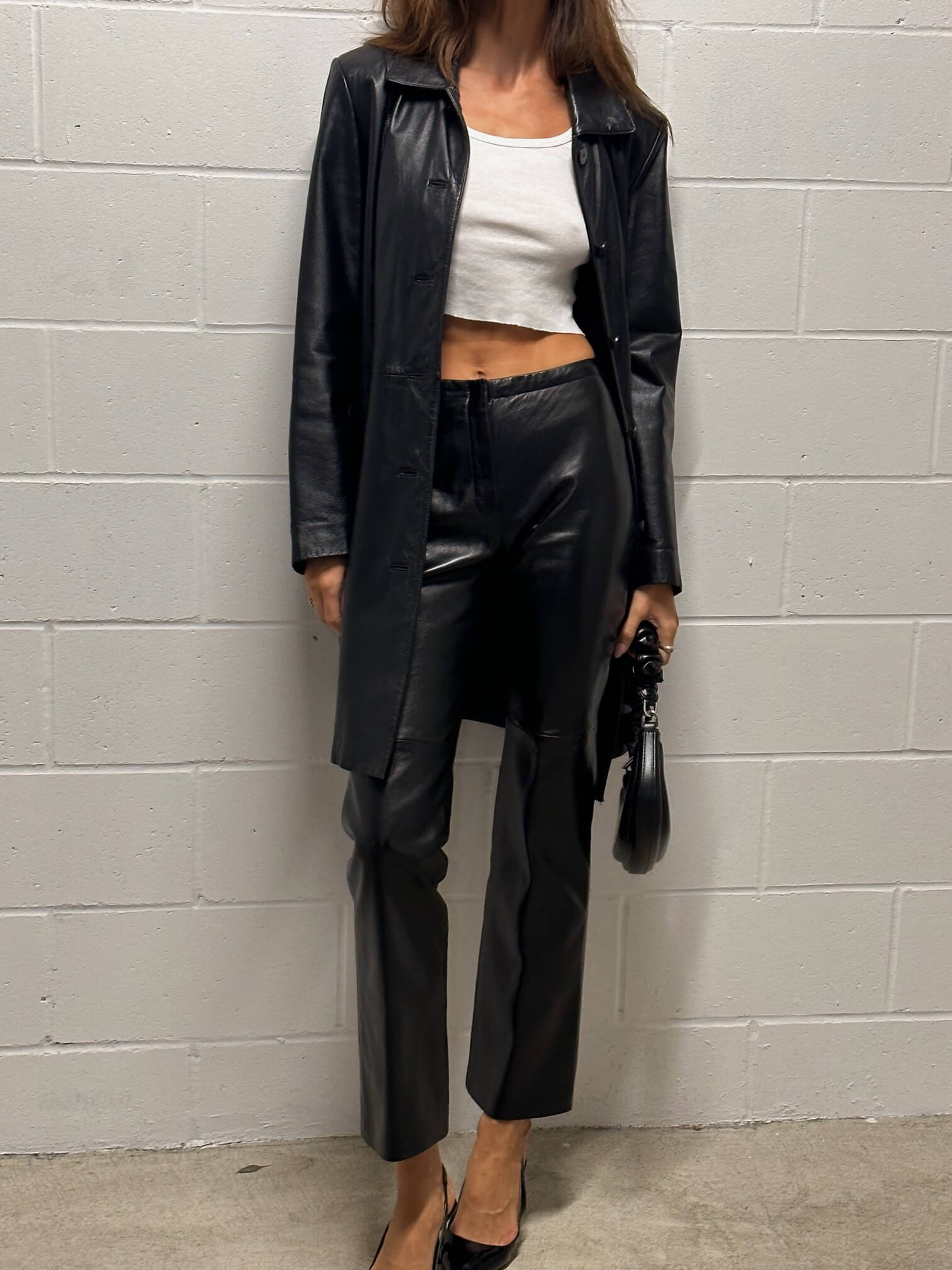 Vintage Leather Trousers | XS/2