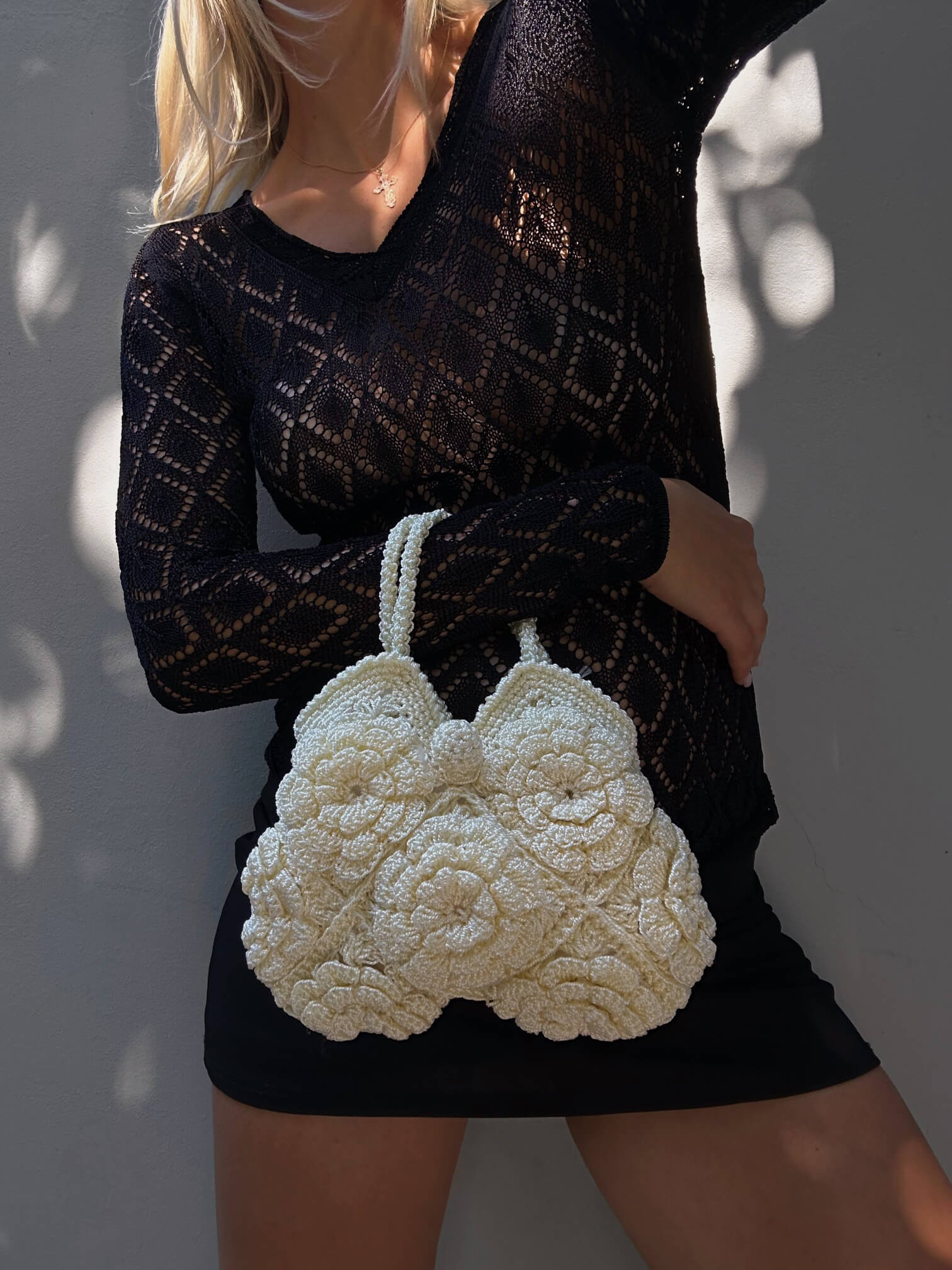 Vintage Crochet Mini Bag