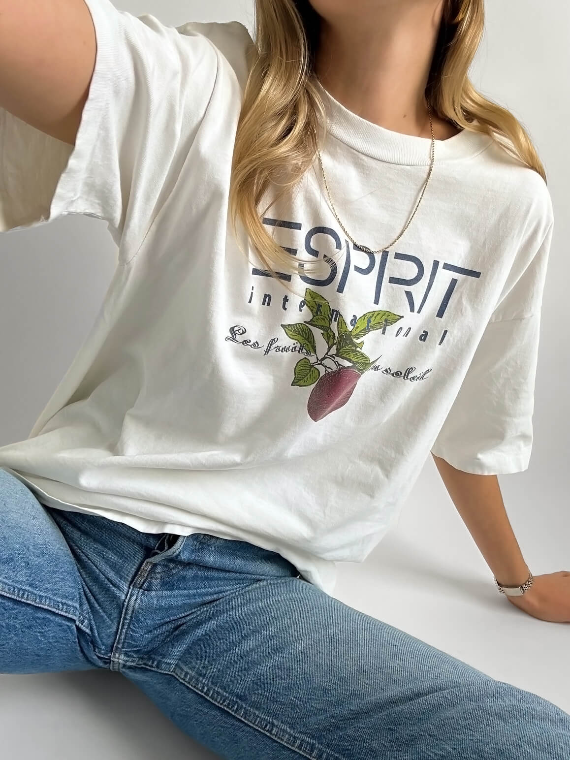 Vintage ESPRIT INTERNATIONAL "Les Fruits du Soleil" Tee | XL