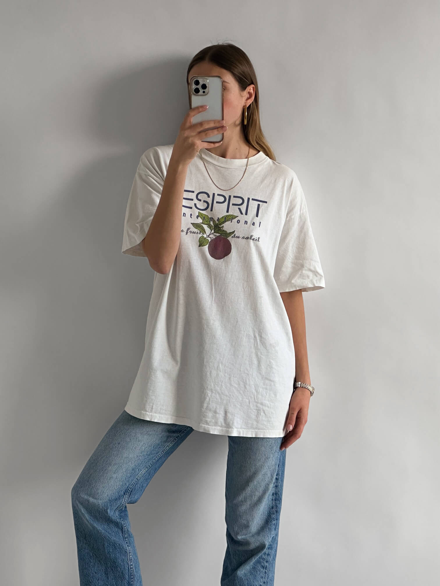 Vintage ESPRIT INTERNATIONAL "Les Fruits du Soleil" Tee | XL