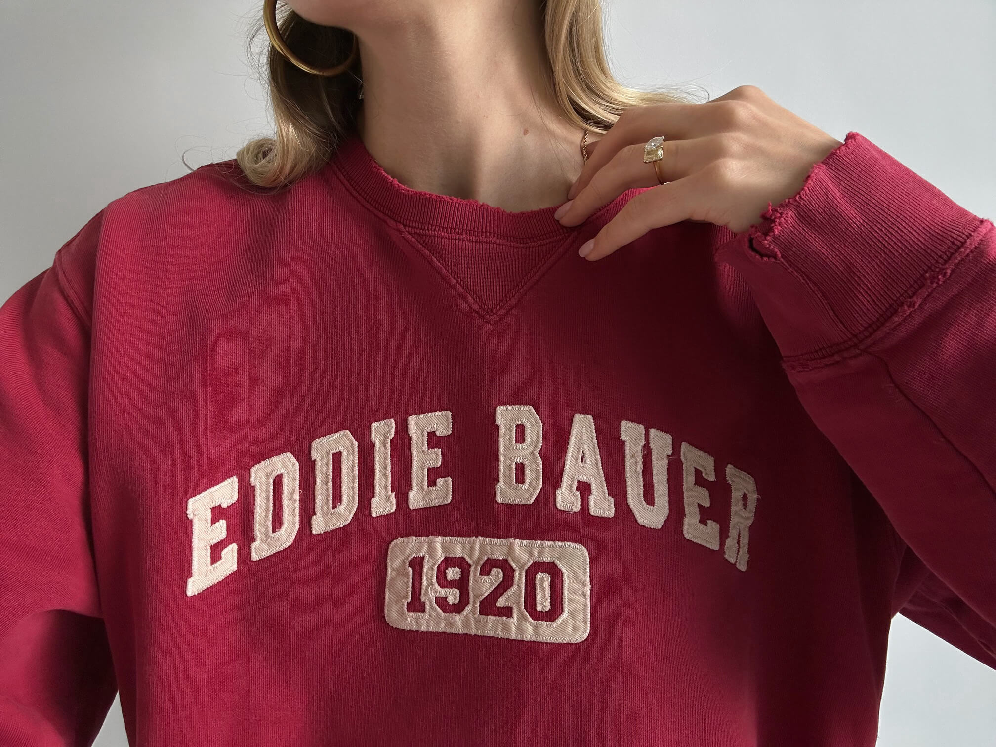 Vintage EDDIE BAUER Distressed Sweatshirt | L