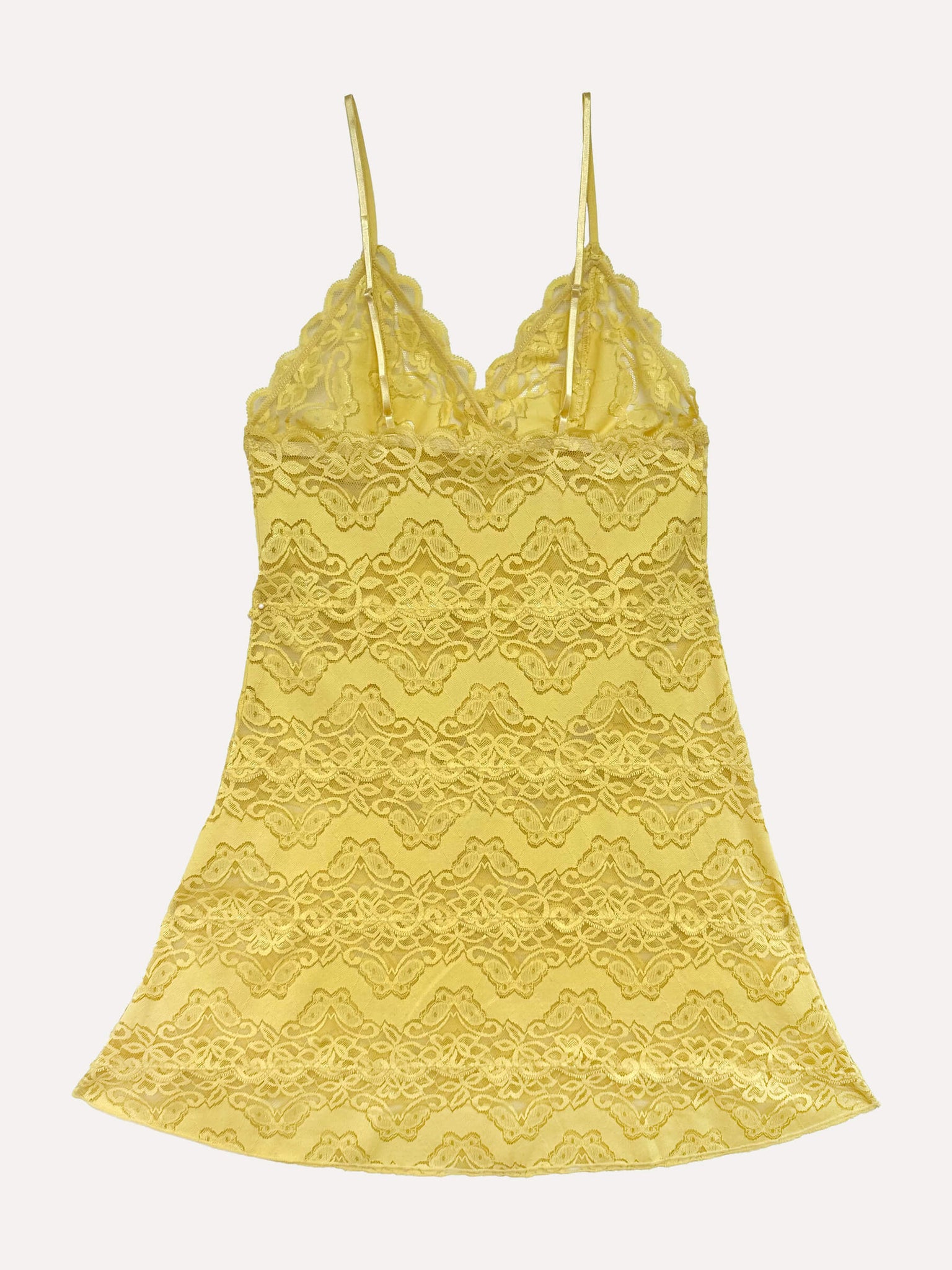 Vintage Butterfly Lace Slip Dress | S/M
