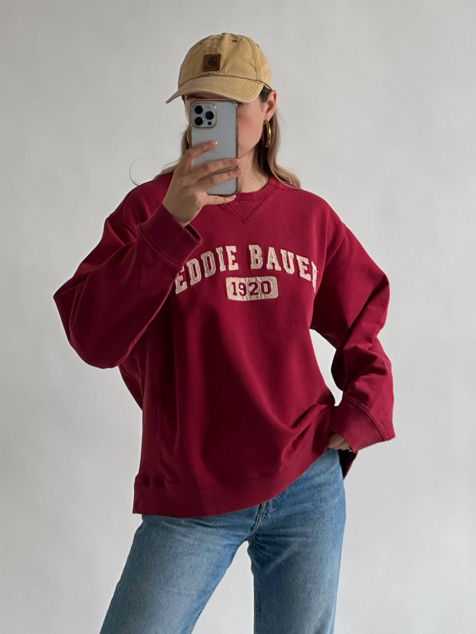 Vintage EDDIE BAUER Distressed Sweatshirt | L