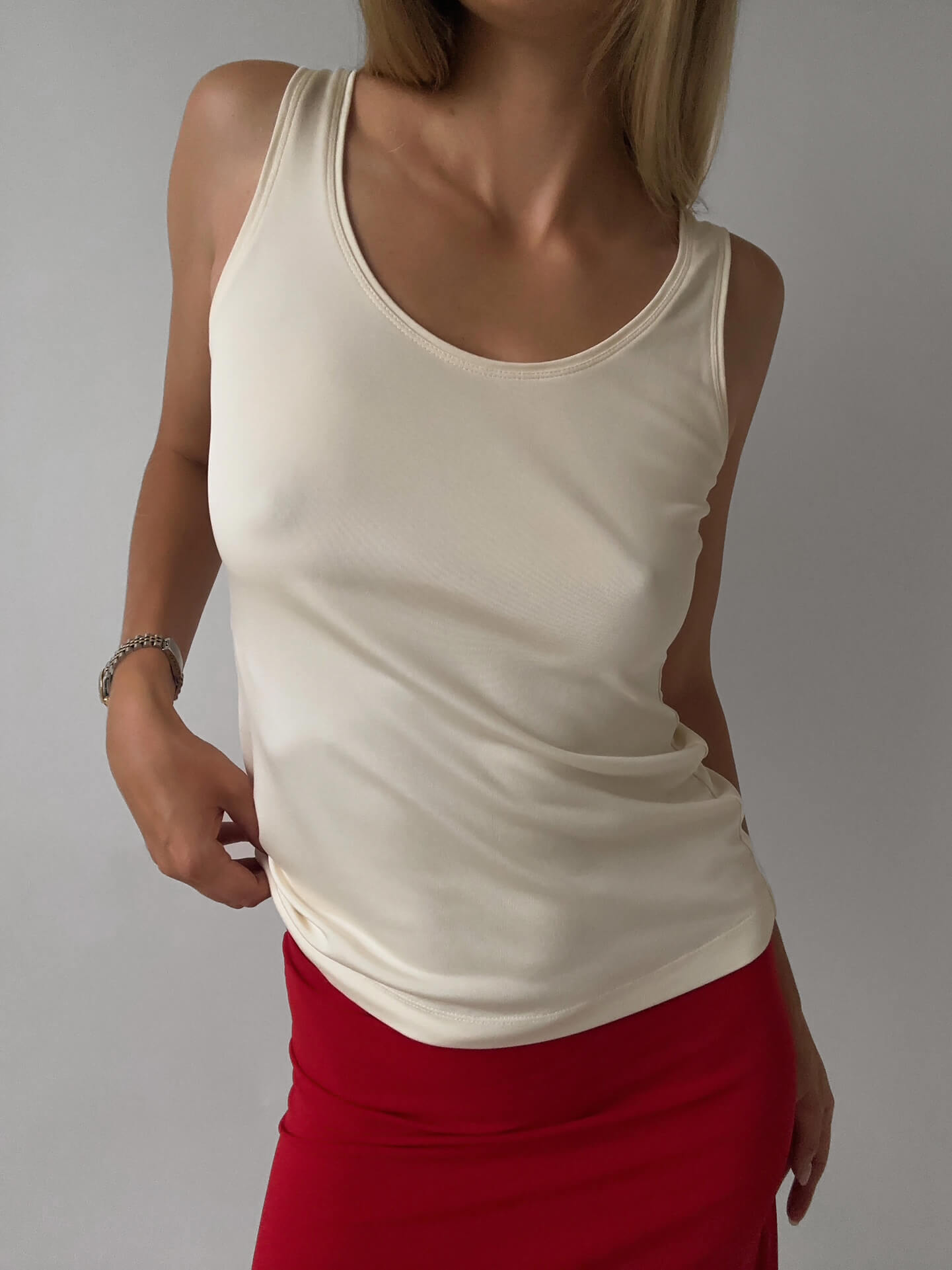 Vintage DONNA KARAN Silk Singlet | M