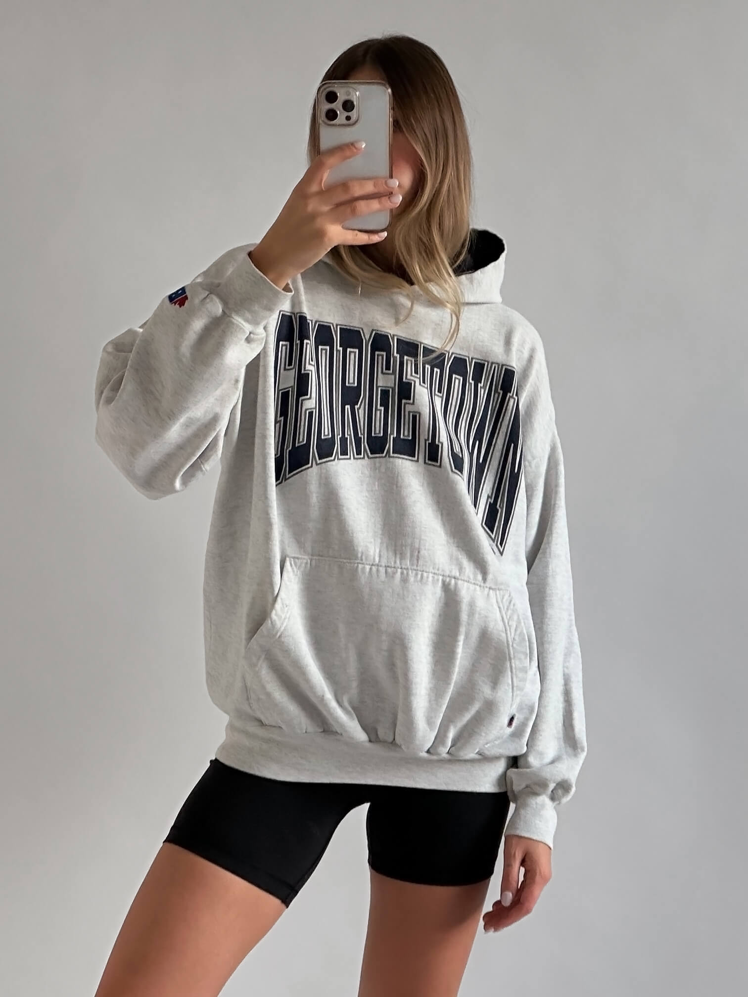 Vintage 1992 GEORGETOWN UNIVERSITY Hoodie | XL