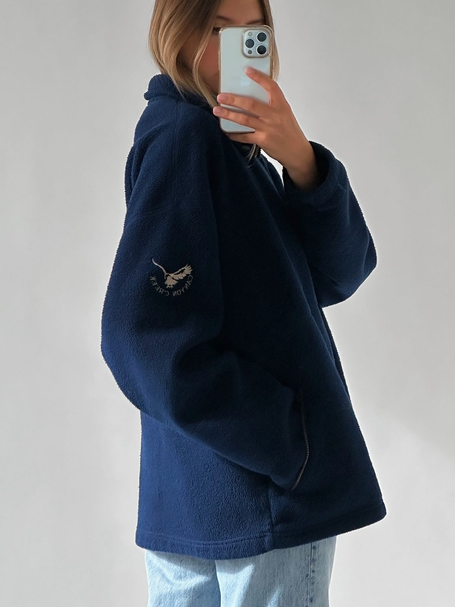 Vintage Canyon Creek Navy Fleece | XL