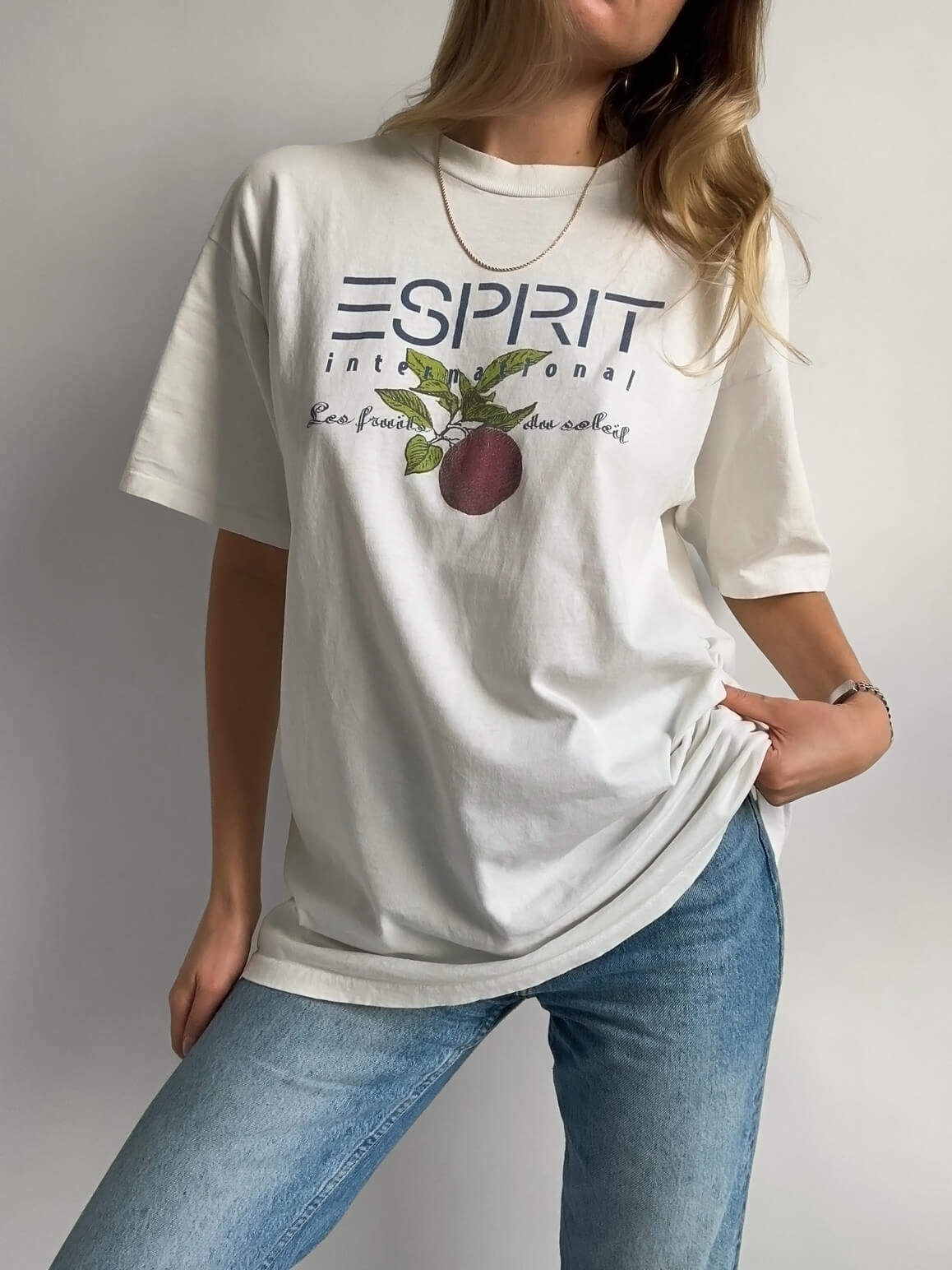 Vintage ESPRIT INTERNATIONAL "Les Fruits du Soleil" Tee | XL