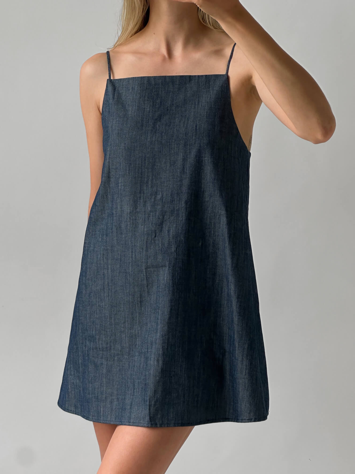 Denim Shift Dress | S/M