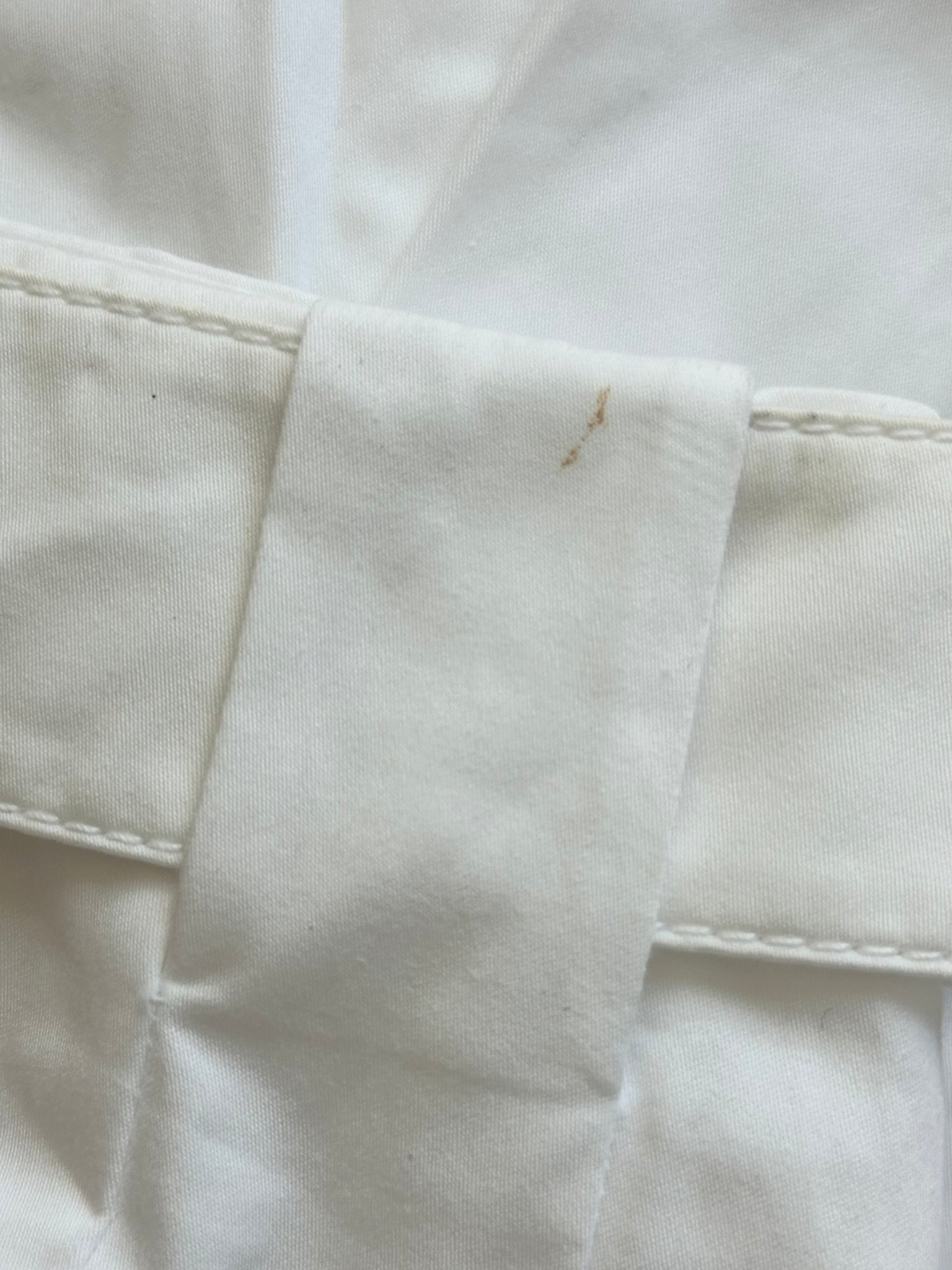 Vintage Belted Pleated Cotton Skirt | XS/1-2