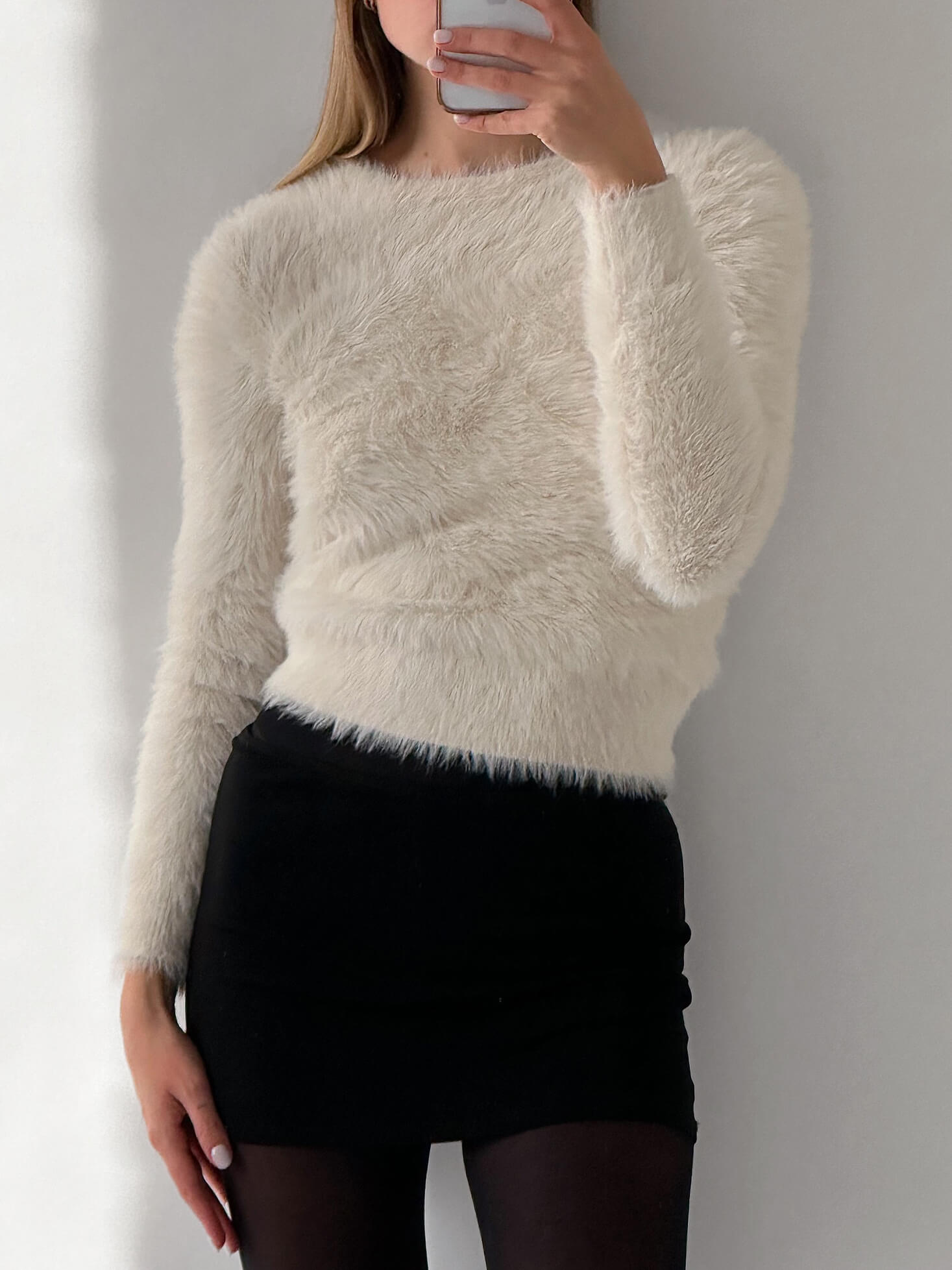 Fall 2016 BANANA REPUBLIC Fuzzy Knit Sweater | S