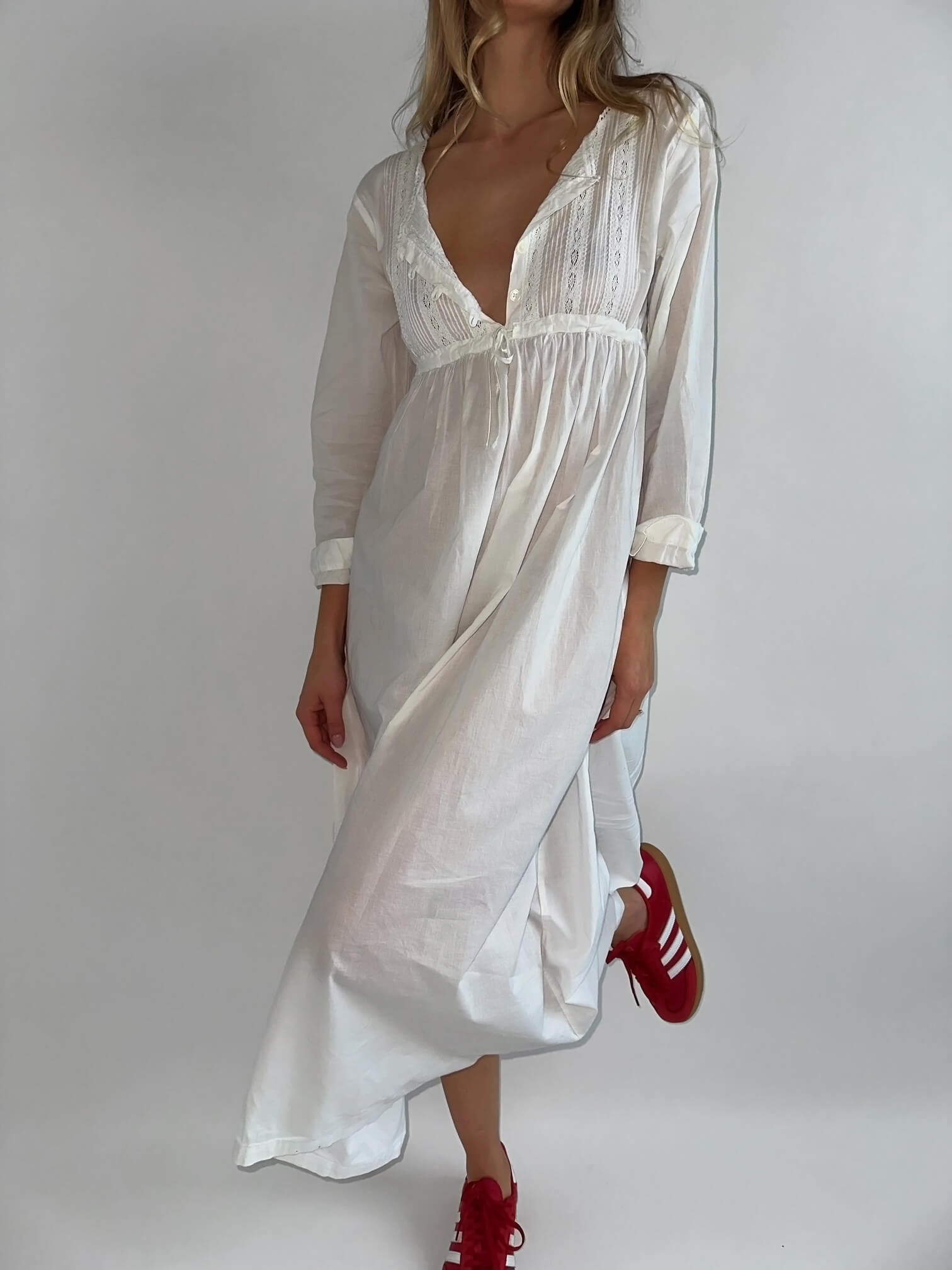 Vintage Cotton House Dress | M