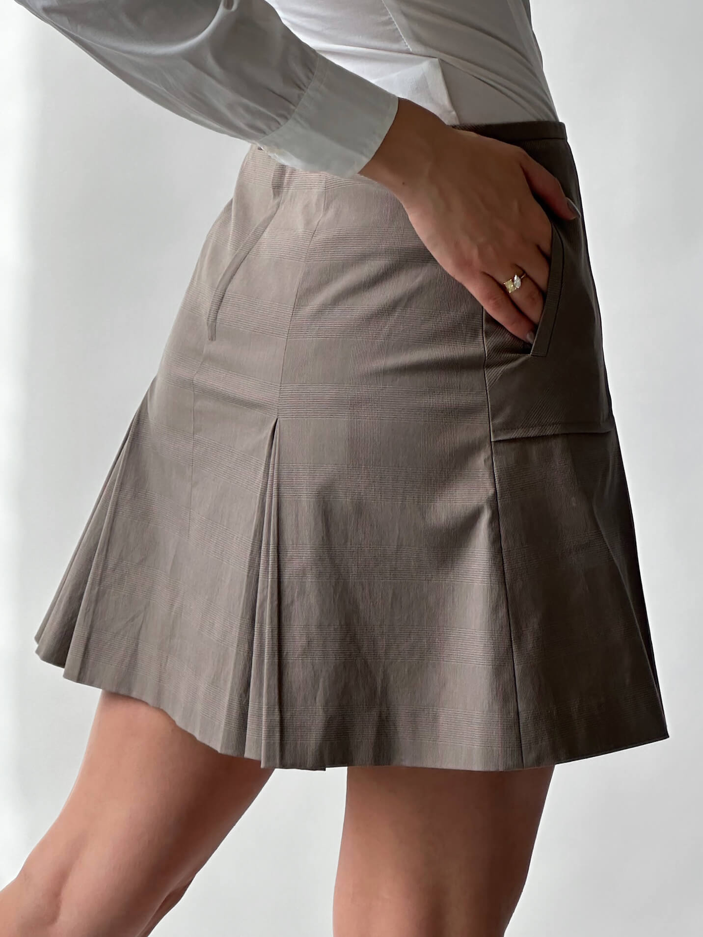 Plaid Pleated Mini Skirt | XS/S
