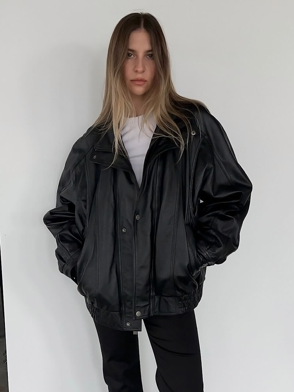 Vintage WILSON'S Ultra Oversized Double Collar Leather Bomber Jacket | XS-XXL