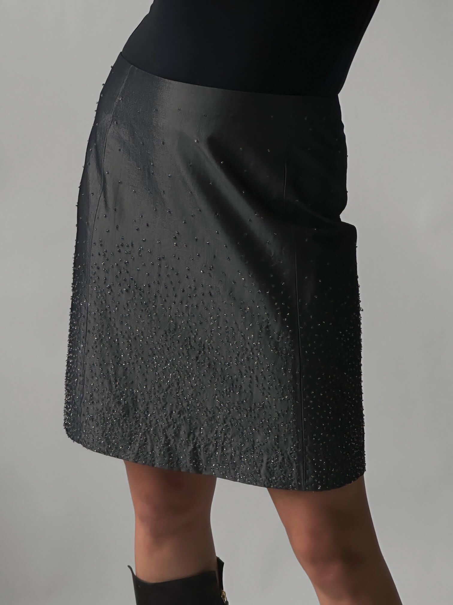 Vintage 90s GAP Metallic Beaded Skirt | S/6
