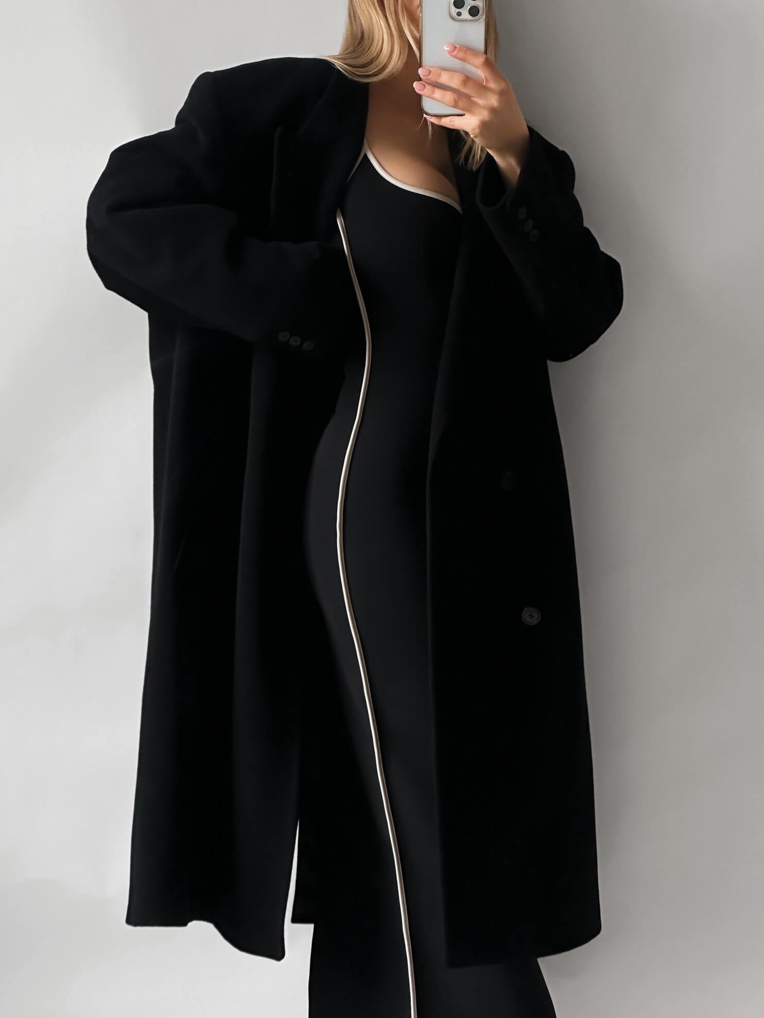 Vintage OSCAR DE LA RENTA Ultra Oversized Cashmere Blend Coat | XXL