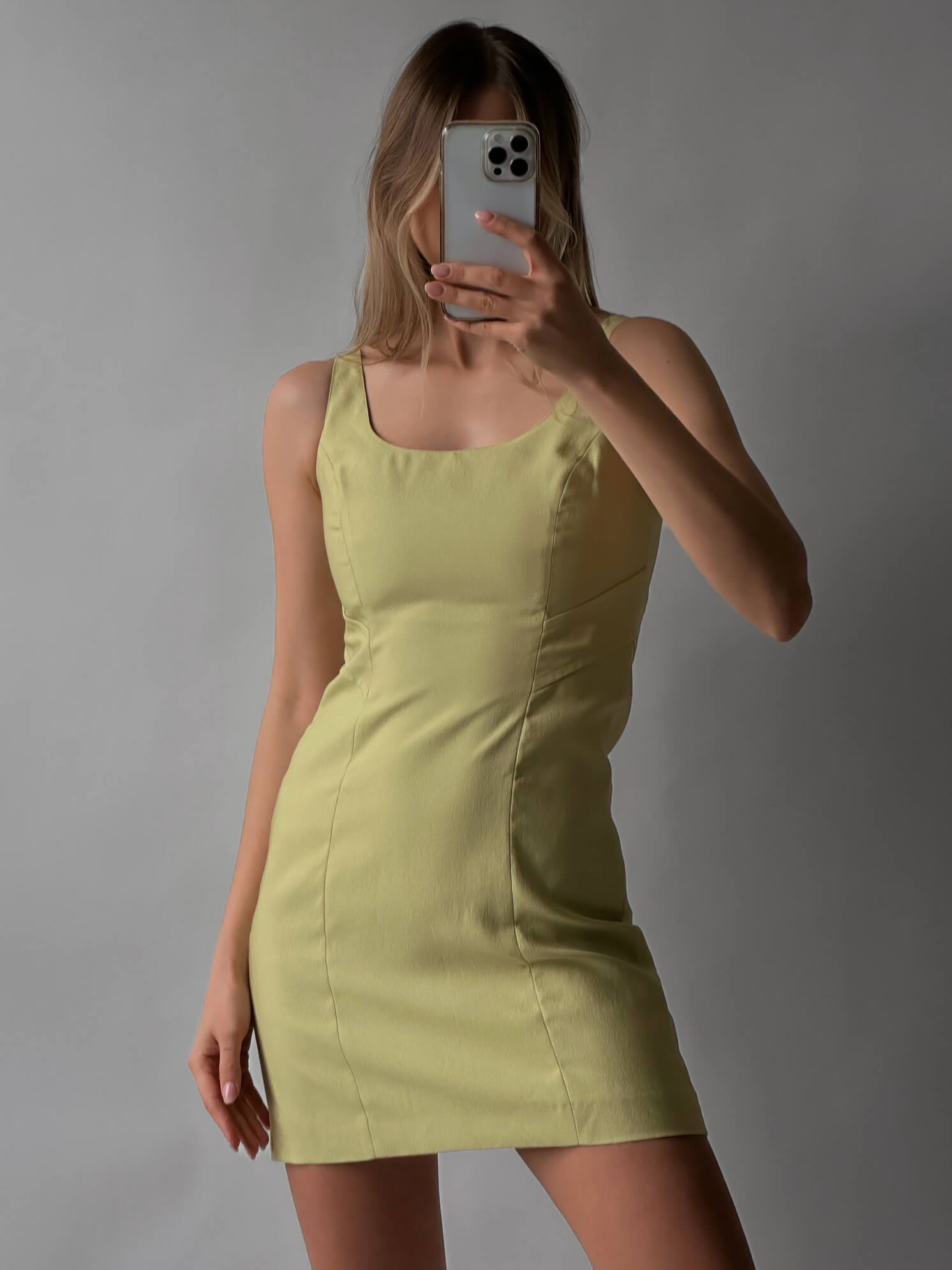 Vintage Lime Mini Dress | S/4