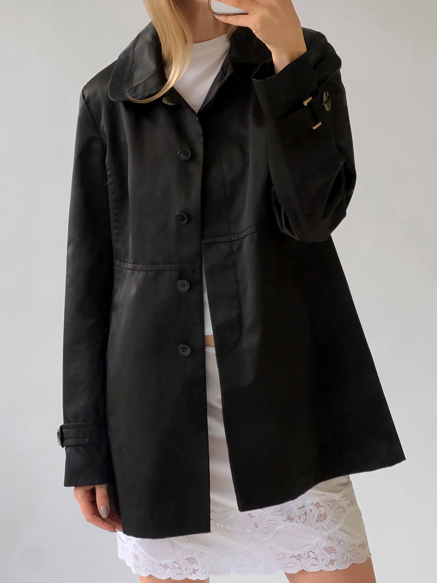 Vintage JONES NY Satin Jacket | XS-M