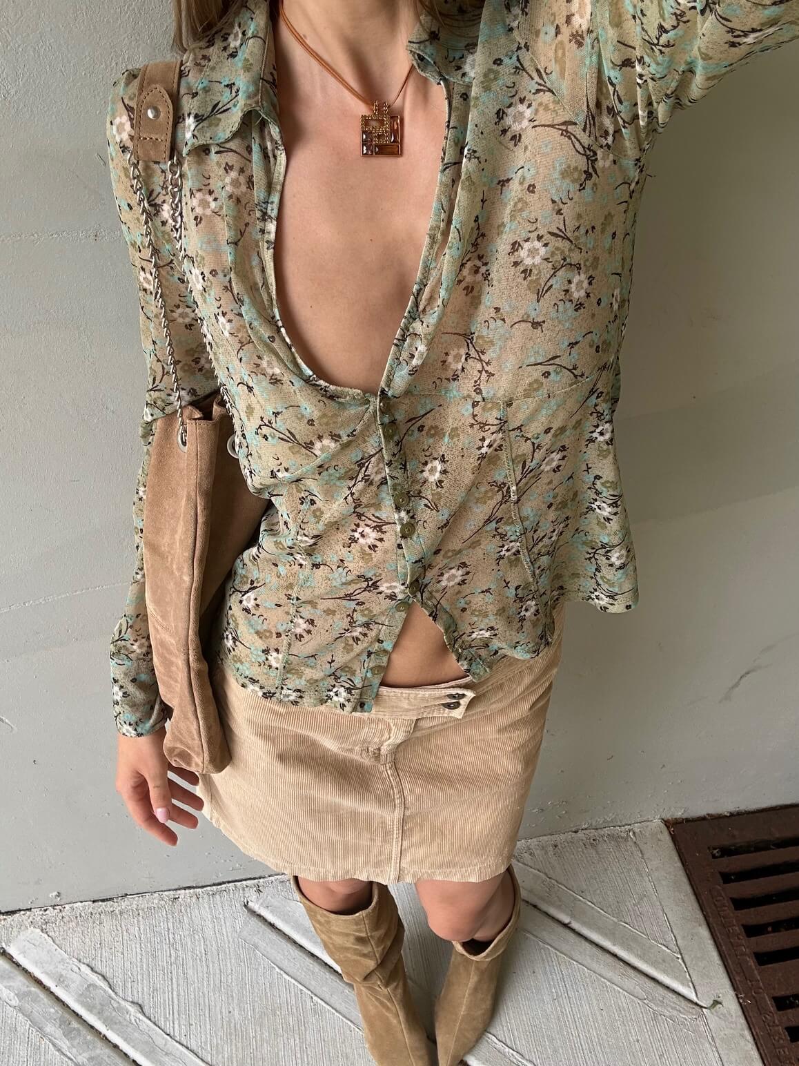 Vintage Corduroy Mini Skirt | S/3-4