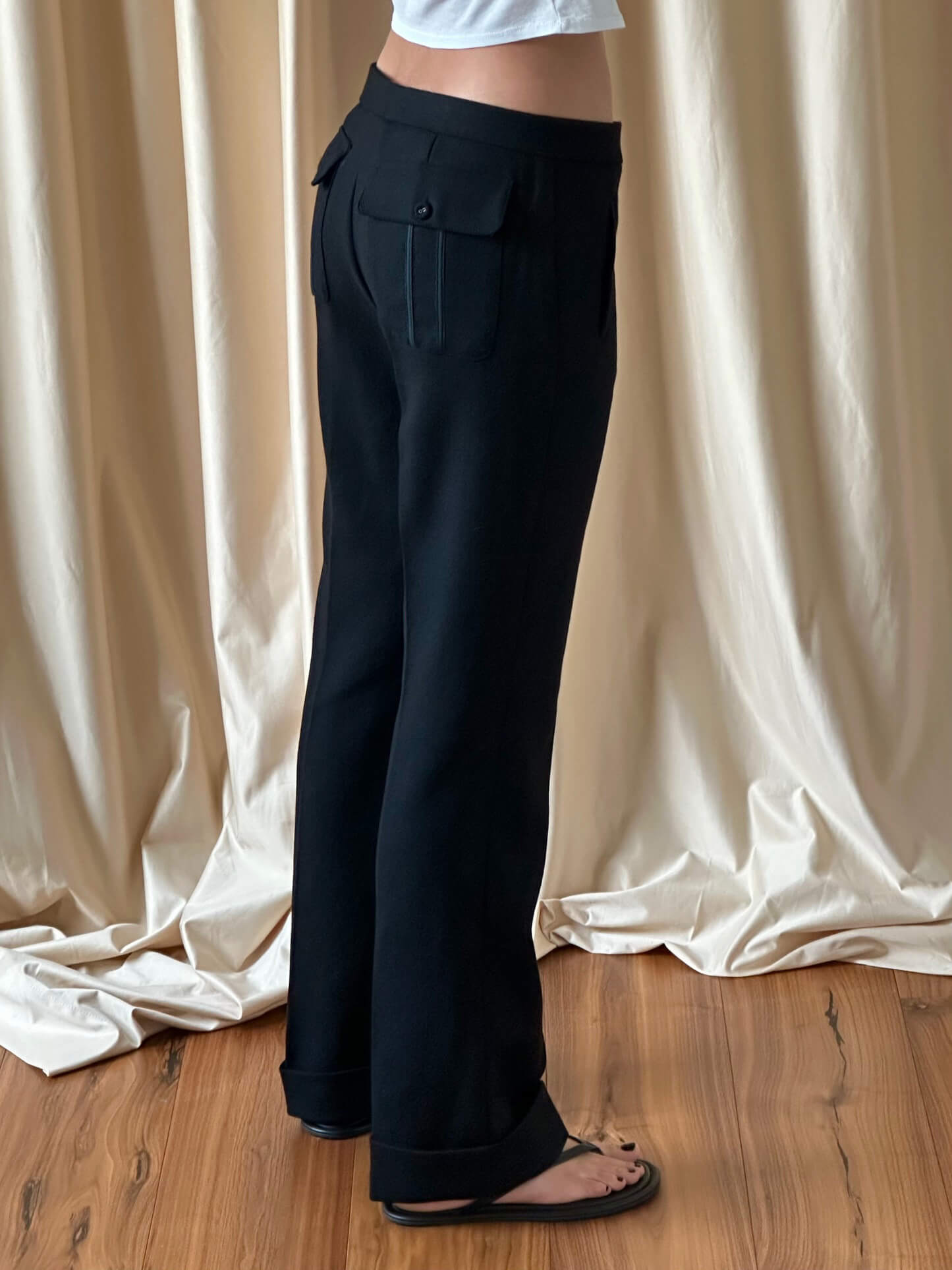 Vintage SPORTMAX Wool Trousers | 10/M