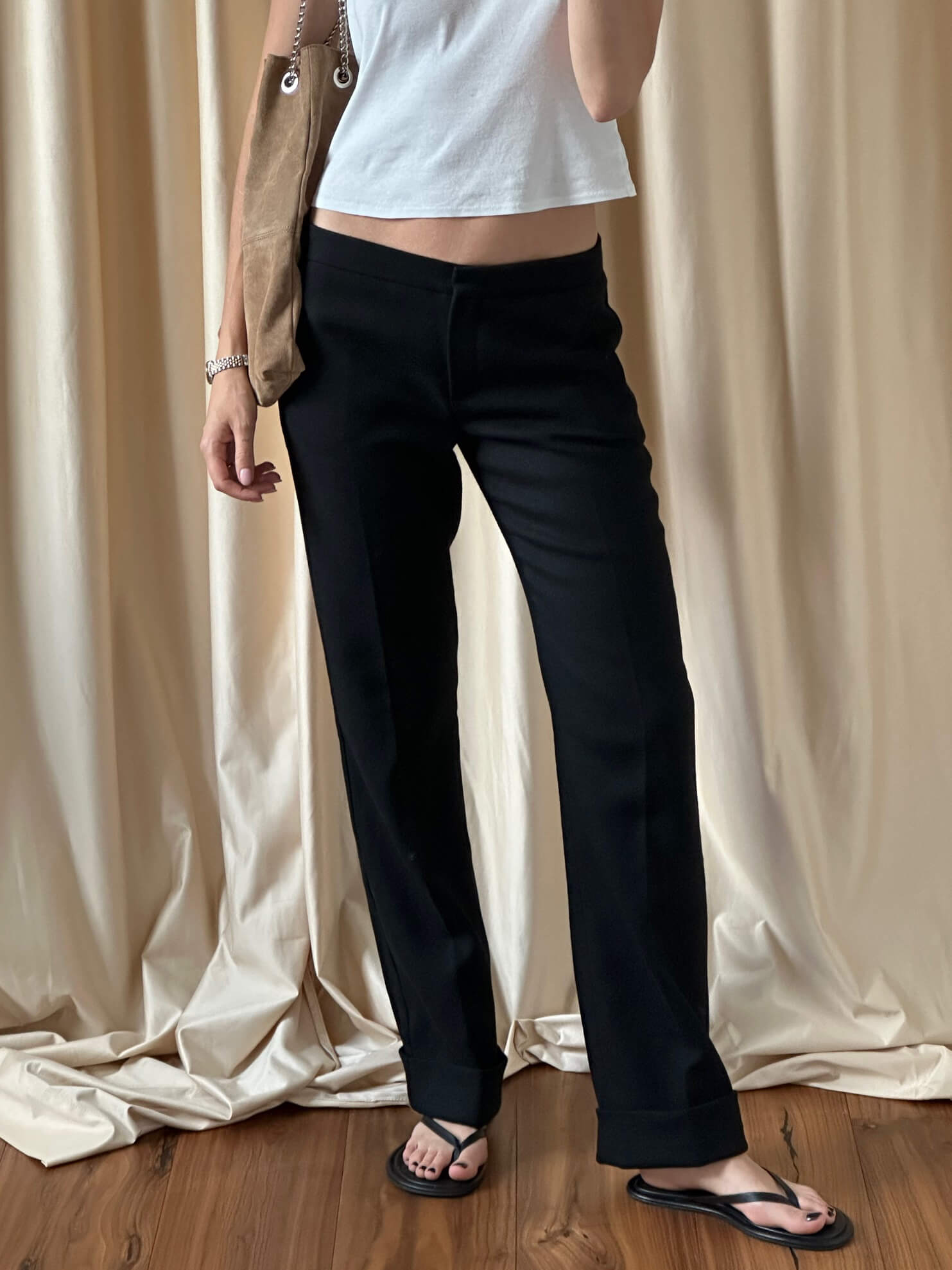 Vintage SPORTMAX Wool Trousers | 10/M