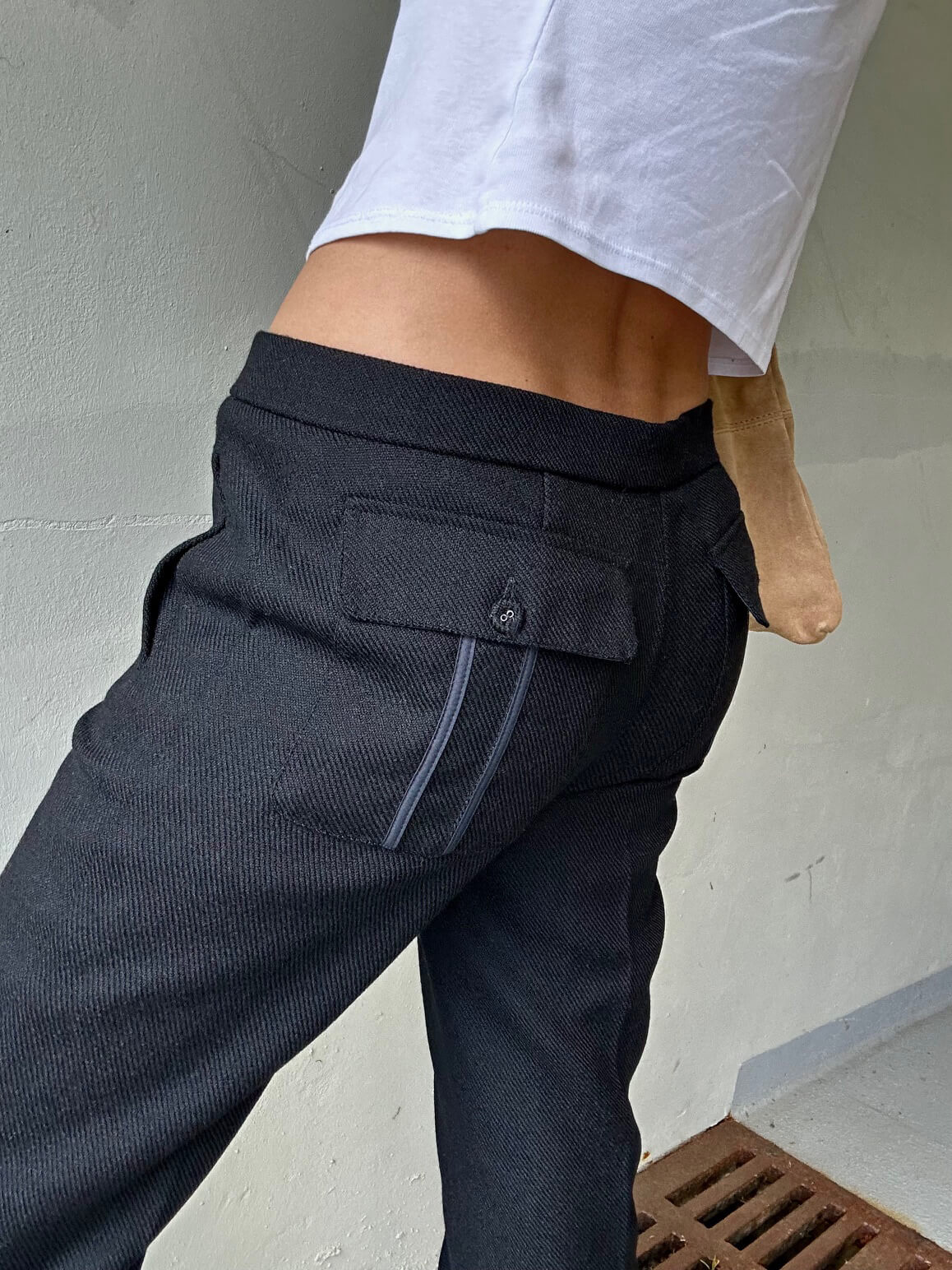 Vintage SPORTMAX Wool Trousers | 10/M