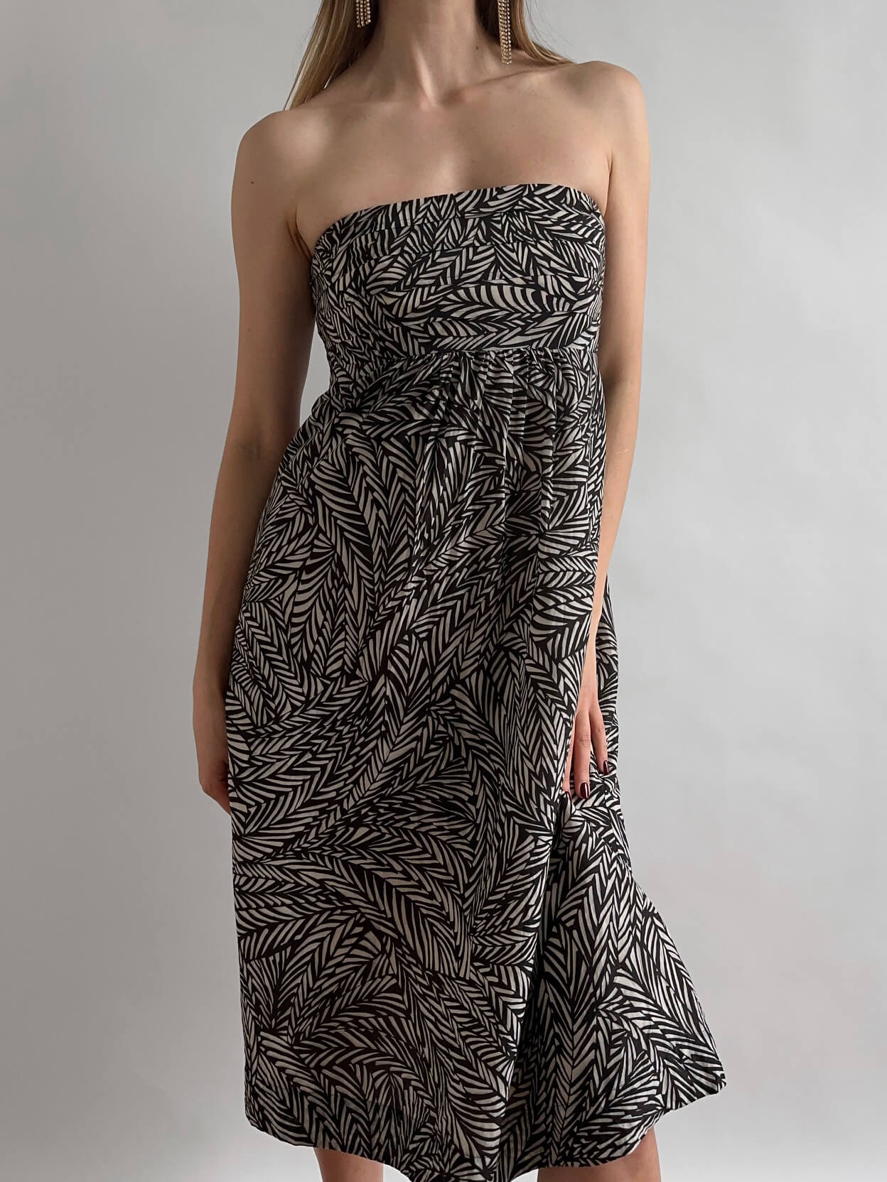 2008 BANANA REPUBLIC Strapless Silk Blend Dress | 6/M