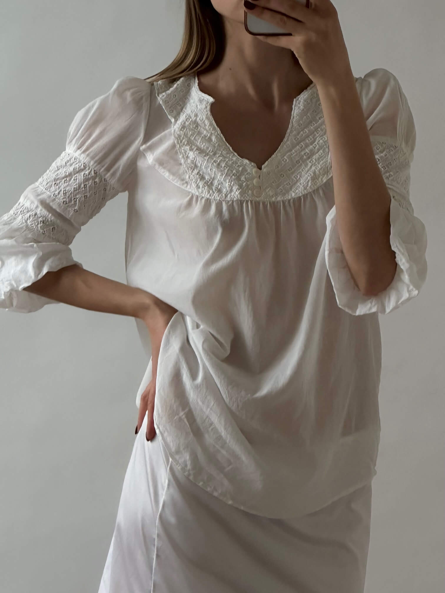 Embroidered Cotton Blouse | S