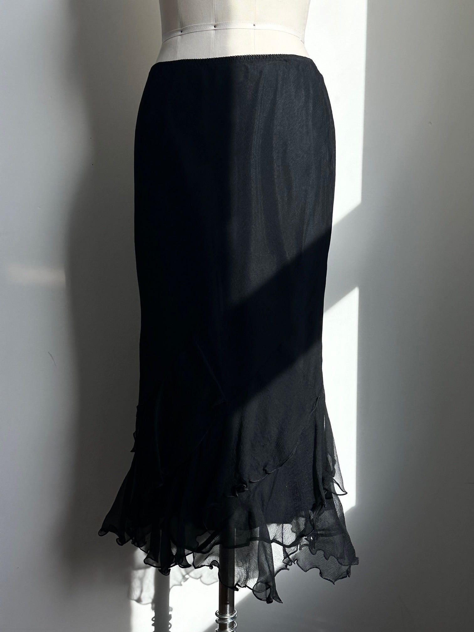 Vintage Silk Chiffon Handkerchief Skirt | 8/M