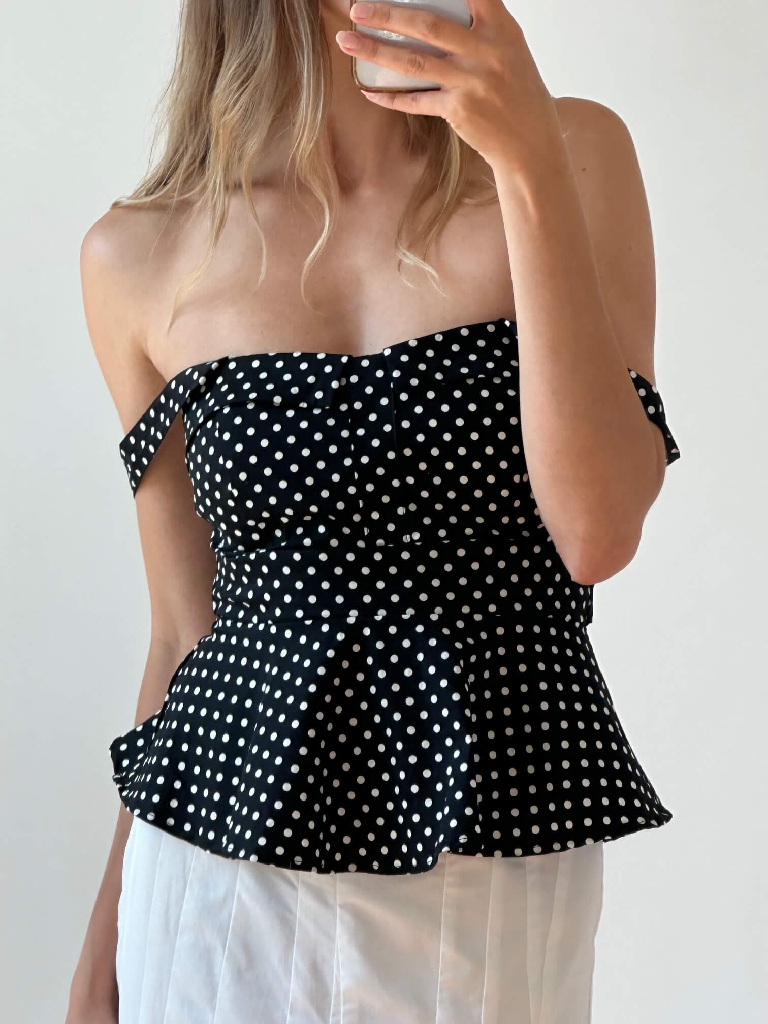 Vintage Polkadot Bustier | XS