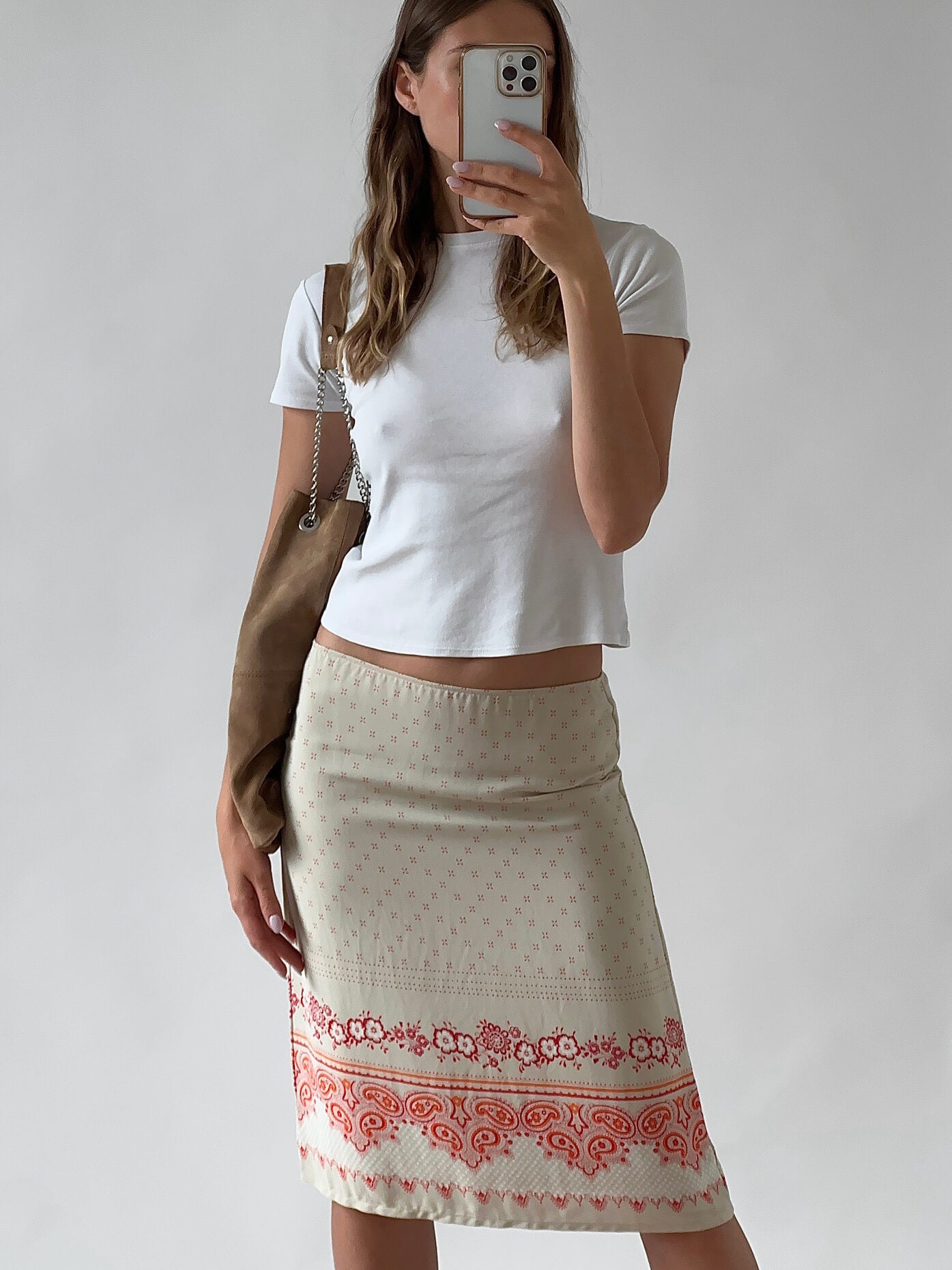 Y2K ESPRIT Printed Midi Skirt | 6/S