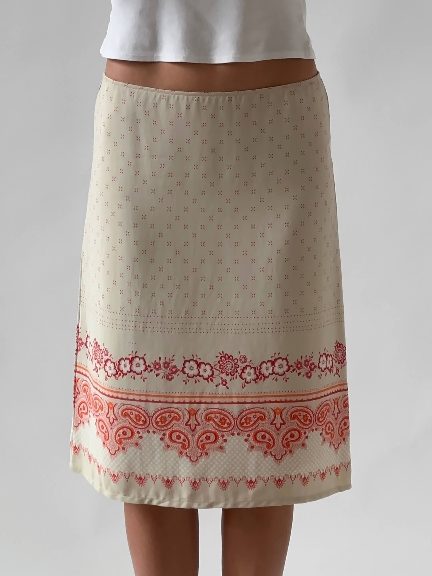 Y2K ESPRIT Printed Midi Skirt | 6/S
