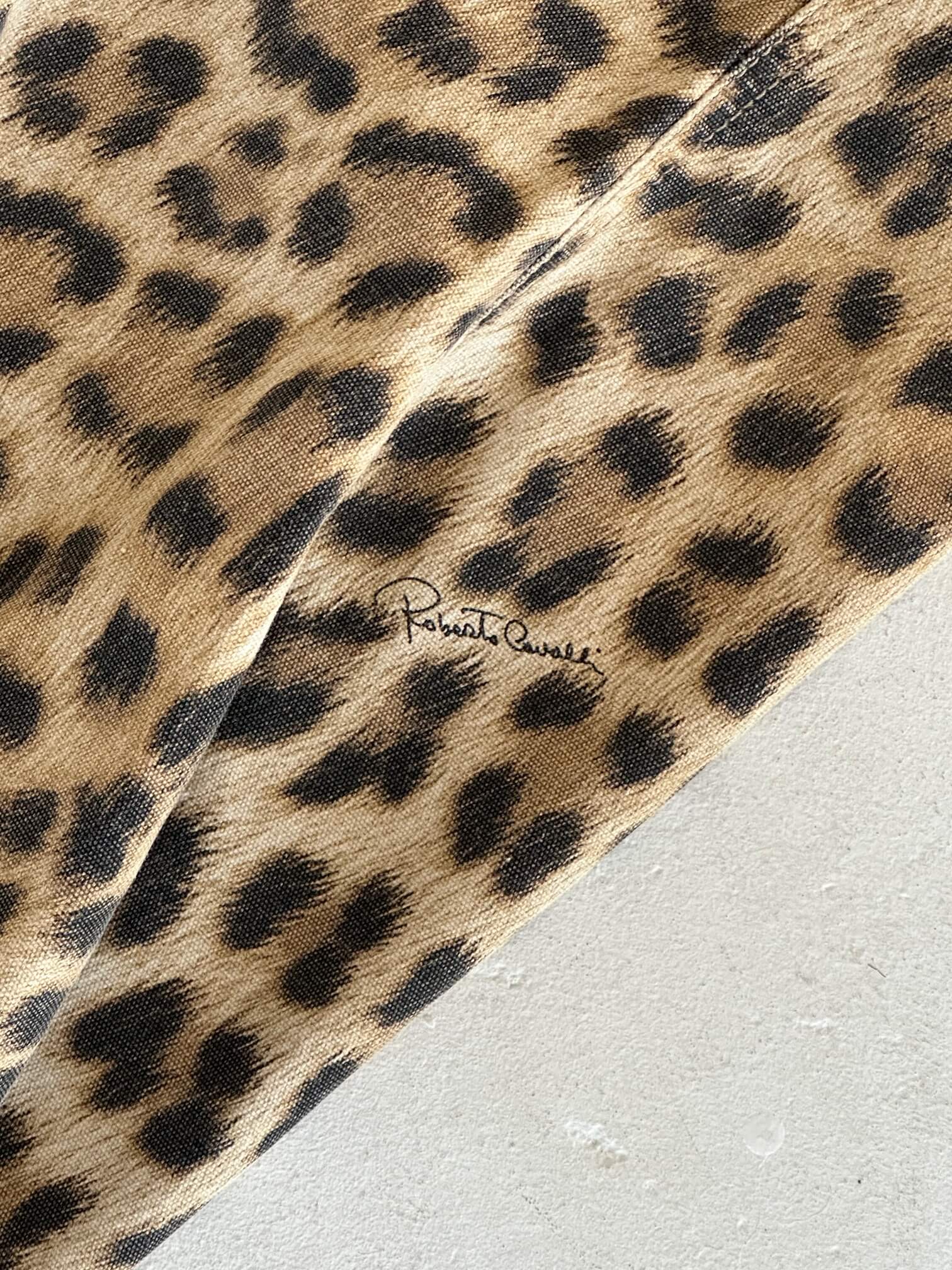 Vintage ROBERTO CAVALLI Leopard Print Skirt | 42/M