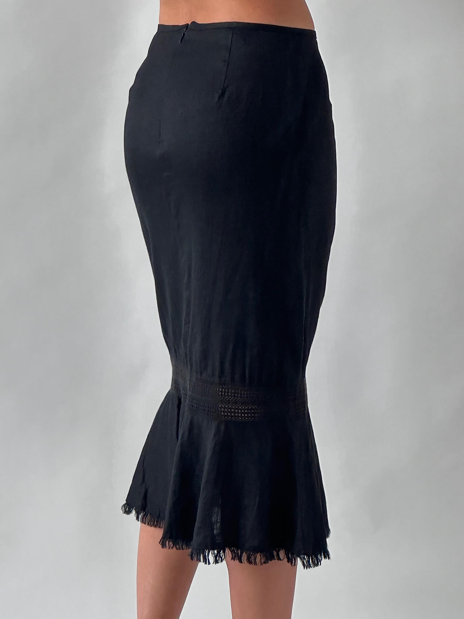 Vintage Linen Mermaid Skirt | 2/4